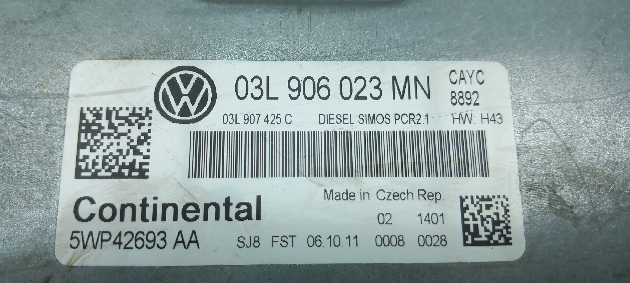 Centralina motore / ECU VOLKSWAGEN Golf VI (5K1) Imagem-4