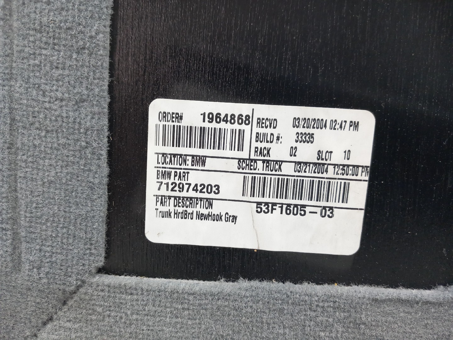 Cobertura inferior/ tapete / alcatifa da mala BMW X5 (E53) Imagem-3