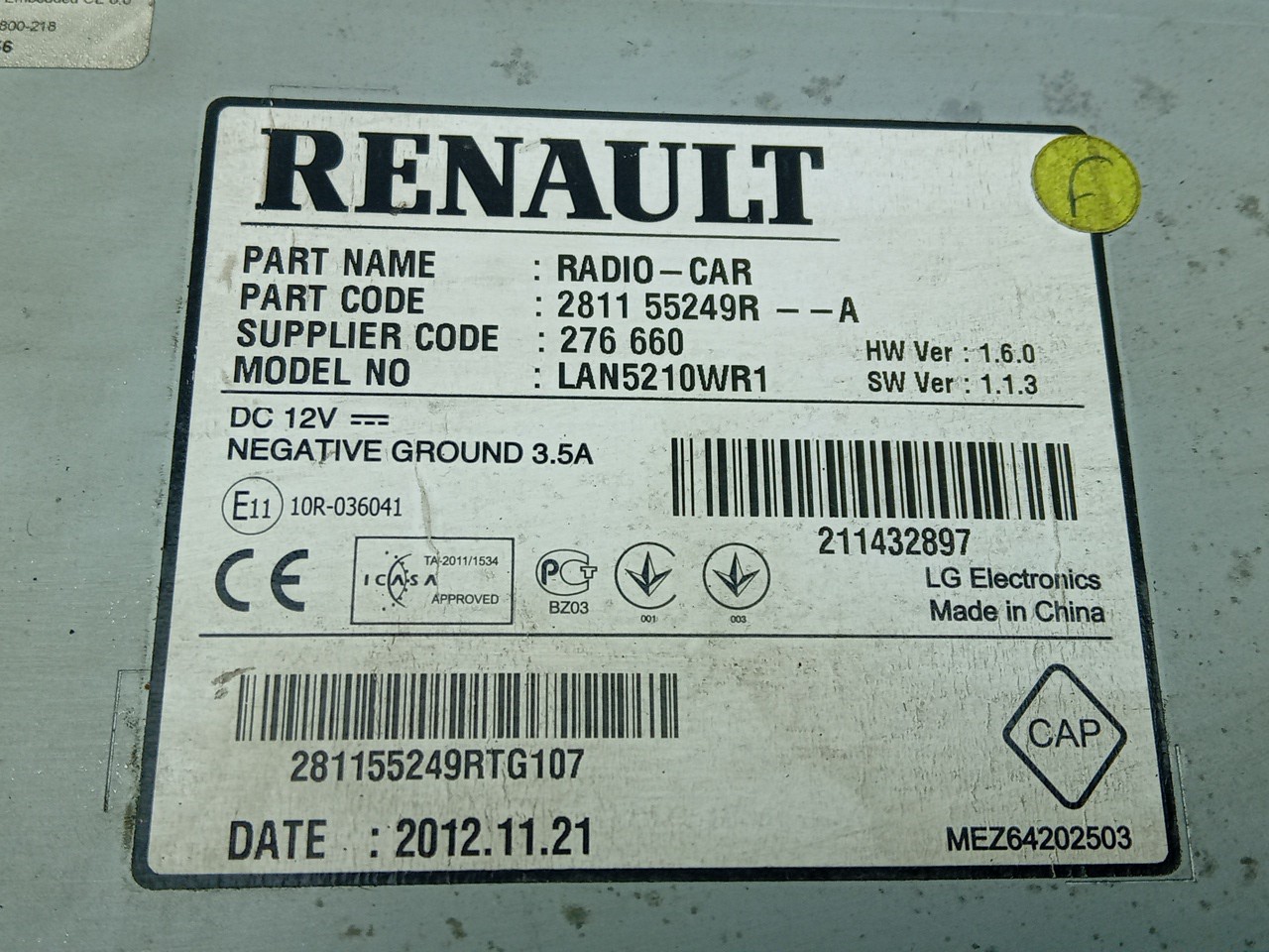 Pantalla / pantalla de información RENAULT Clio IV (BH_) Imagem-4