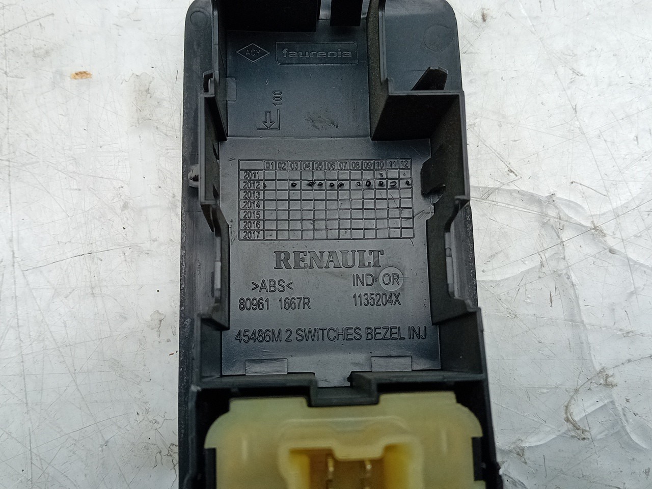 Commande / interrupteur lève-vitre Avant gauche RENAULT Clio IV (BH_) Imagem-3