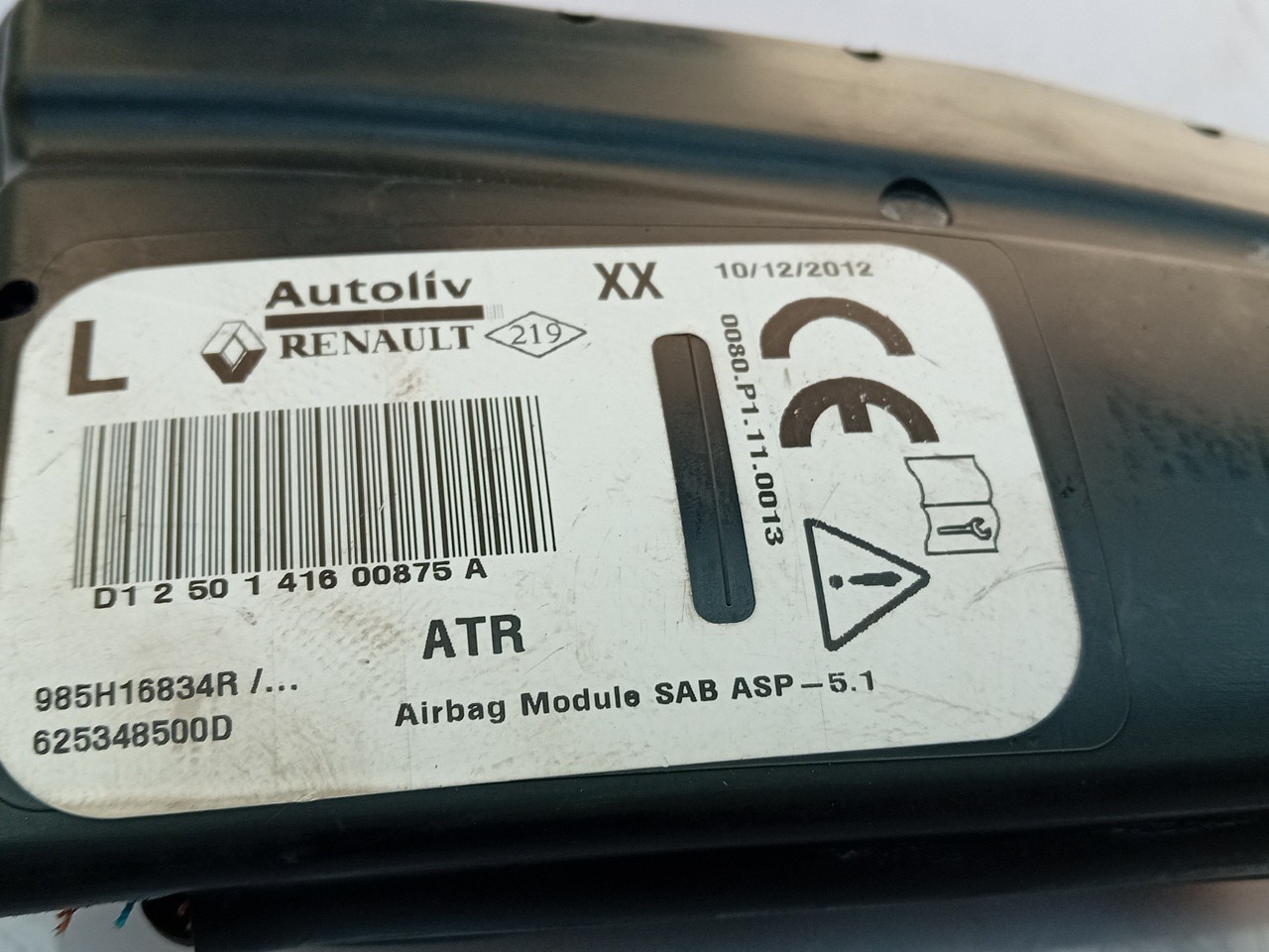 Airbag Guache RENAULT Clio IV (BH_) Imagem-3