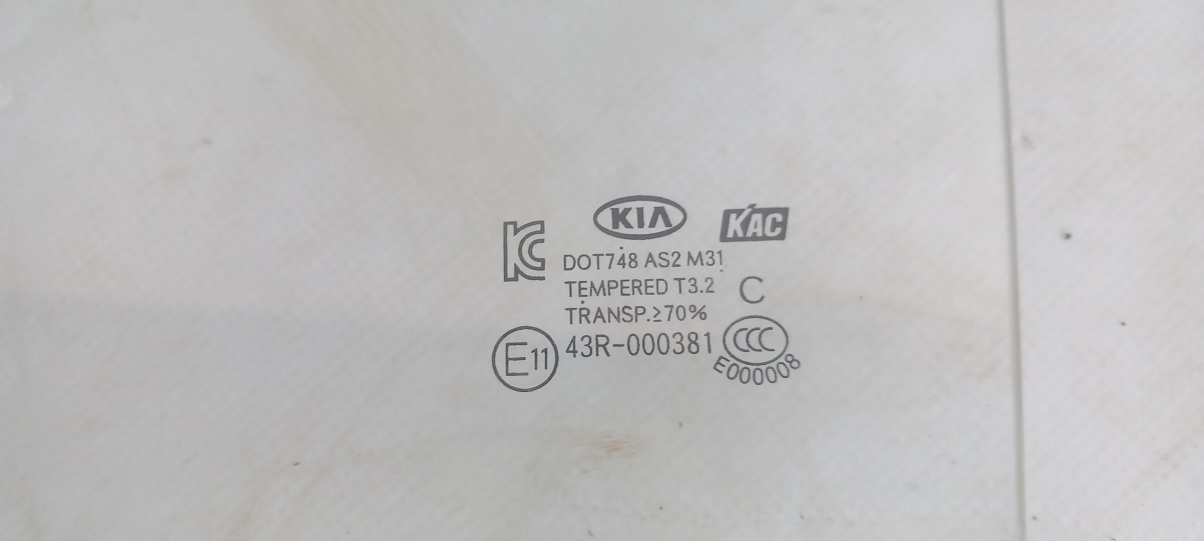 Left rear door glass KIA Rio III (UB) Imagem-1