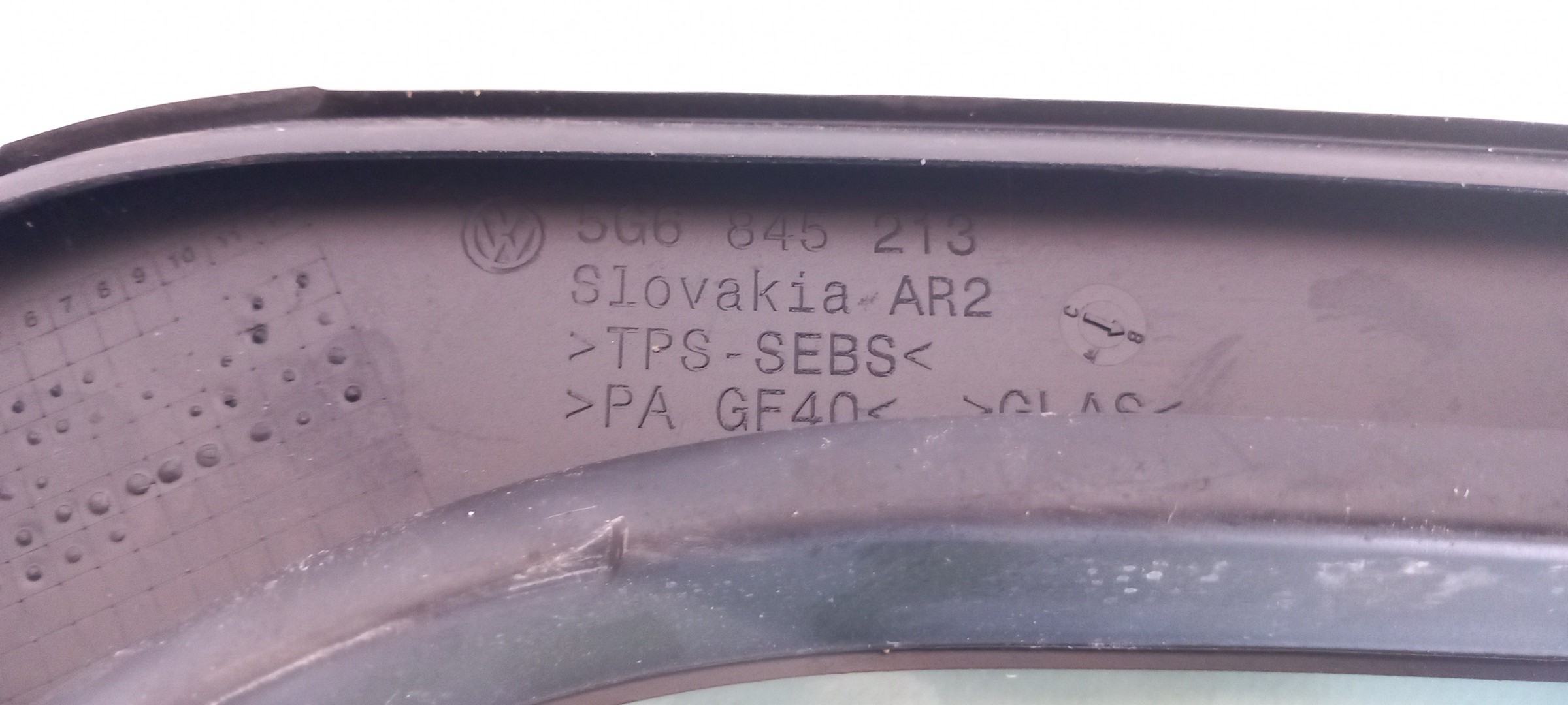 Left rear triangle window VOLKSWAGEN Golf VII (5G1, BQ1, BE1, BE2) Imagem-2