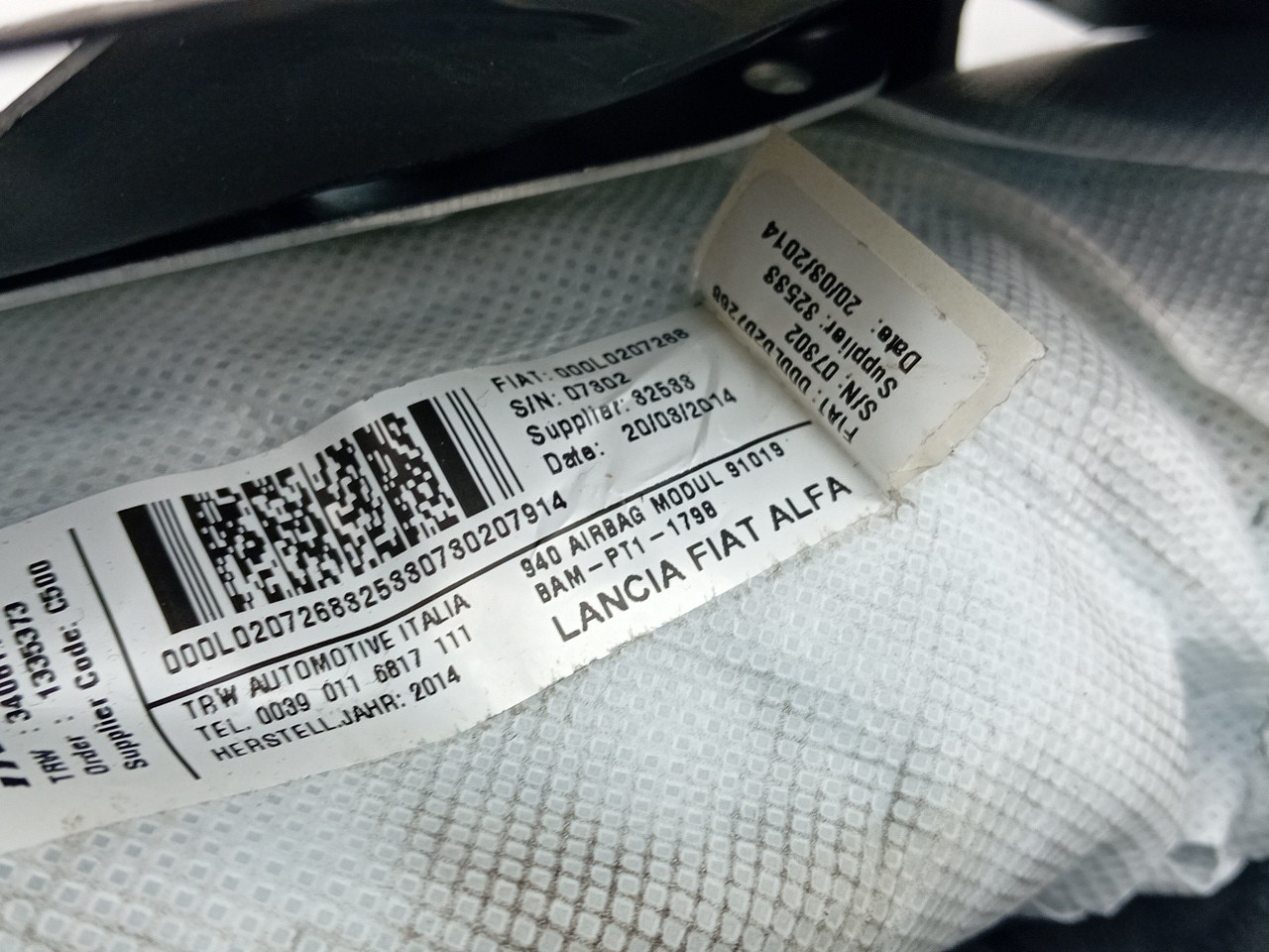 Airbag  Droite ALFA ROMEO Giulietta (940_) Imagem-2