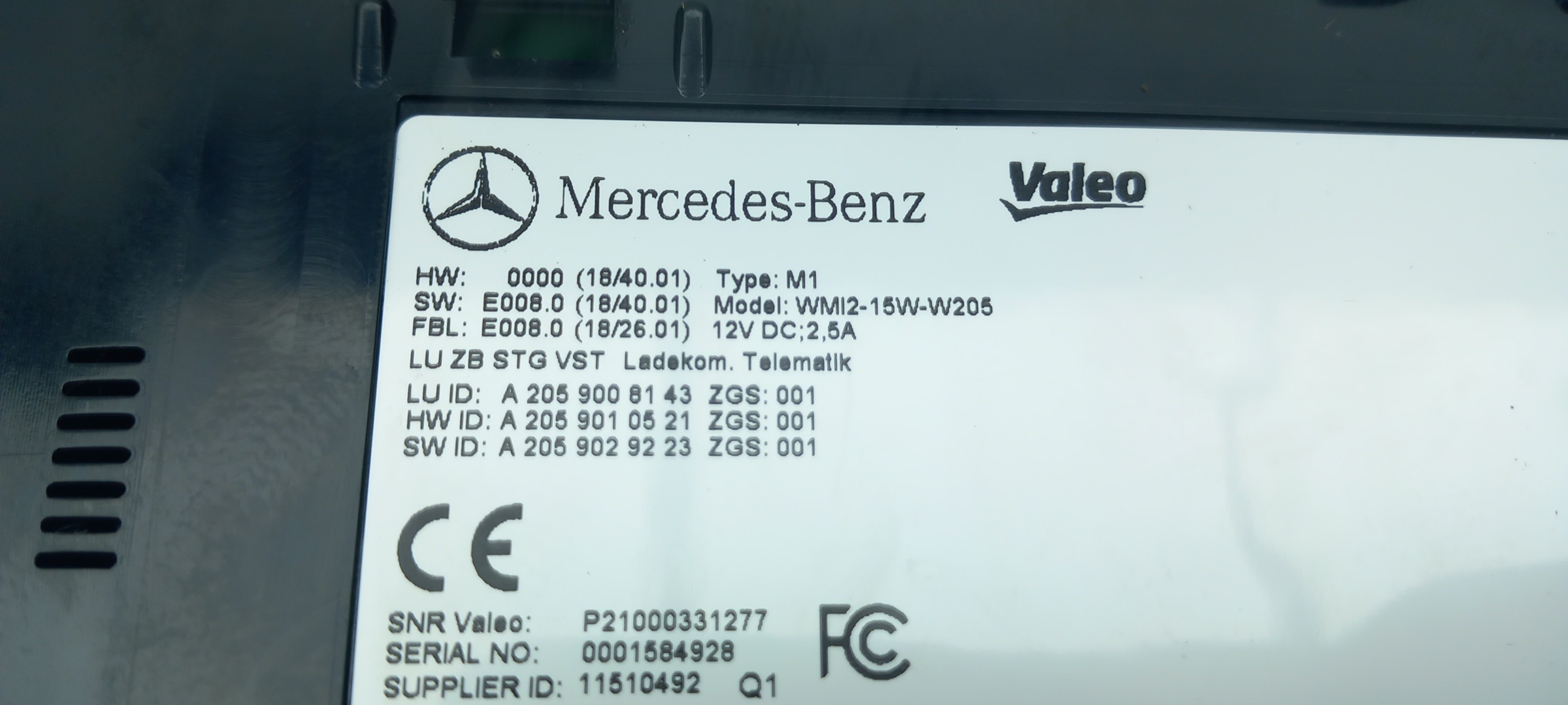 Generic Unit Module MERCEDES-BENZ GLC (X253) Imagem-4