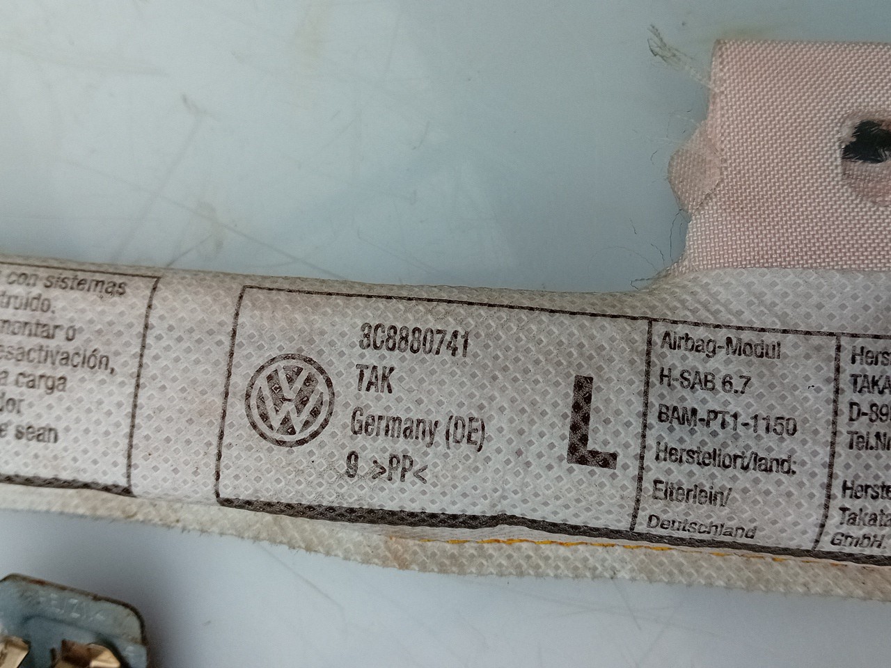 Airbag Cortinha Izquierdo VOLKSWAGEN Passat CC (357) Imagem-1