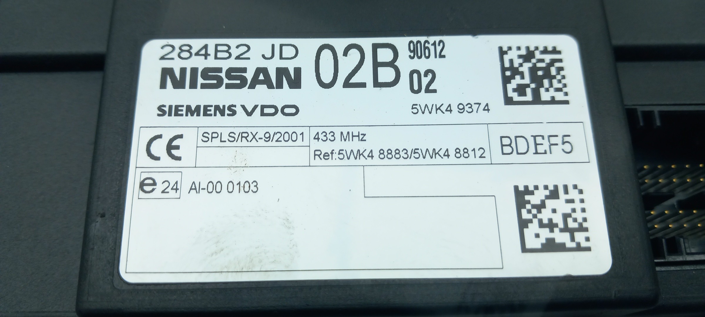 Module générique NISSAN Qashqai/Qashqai+2 I (J10, JJ10) Imagem-4
