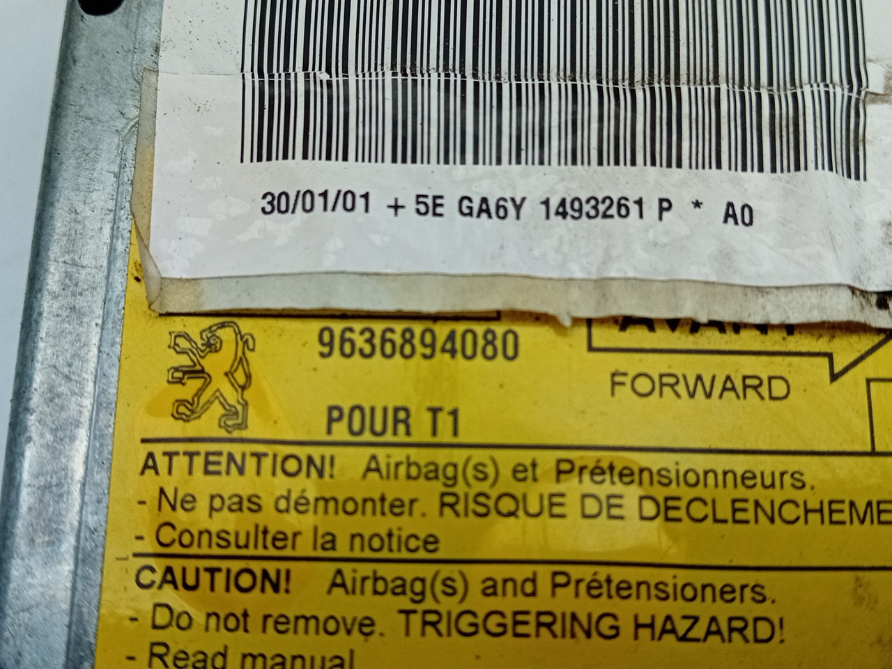 Calculateur  airbag PEUGEOT 206 (2A/C) Imagem-3