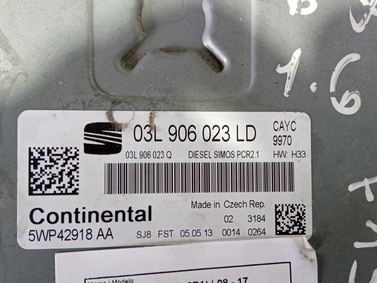 Calculateur /  Unité de contrôle moteur SEAT Ibiza IV (6J5, 6P1) Imagem-3