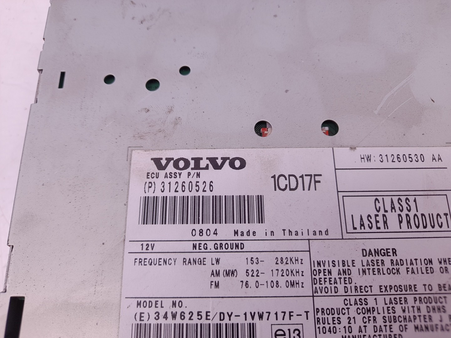 Radio / autorradio VOLVO S40 II (MS) Imagem-2