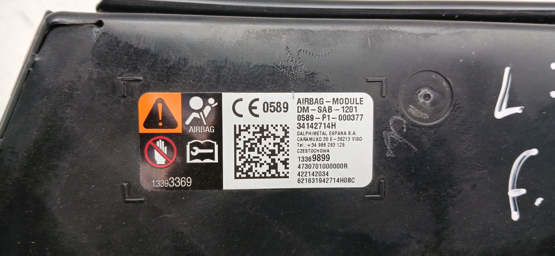 Airbag  Droite OPEL Astra K Imagem-3