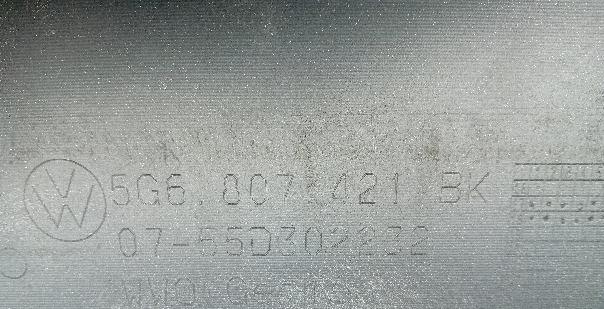 Pare-chocs arrière VOLKSWAGEN Golf VII (5G1, BQ1, BE1, BE2) Imagem-3
