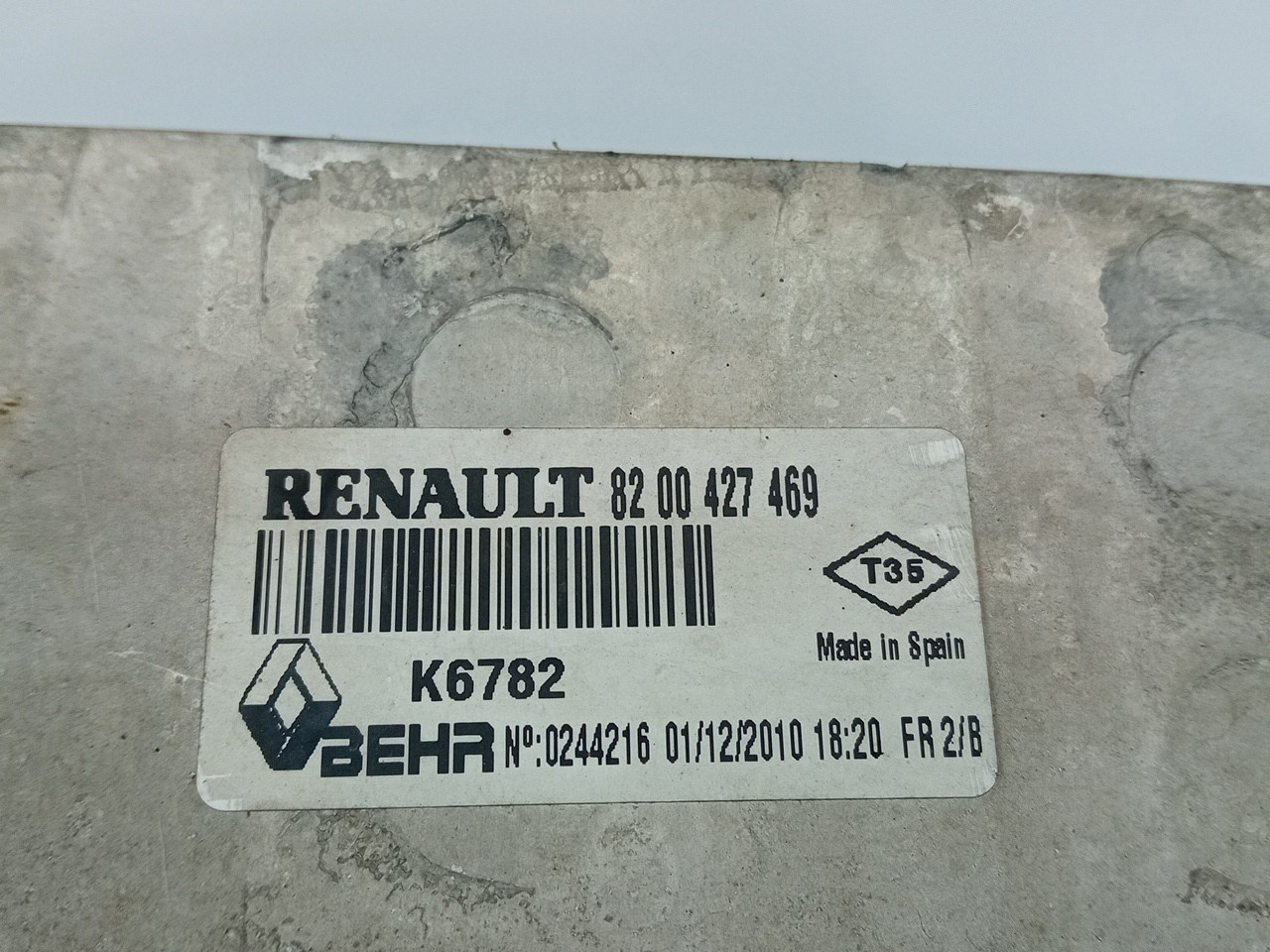 Radiateur d'intercooler RENAULT Kangoo Express (FW0/1_) Imagem-2