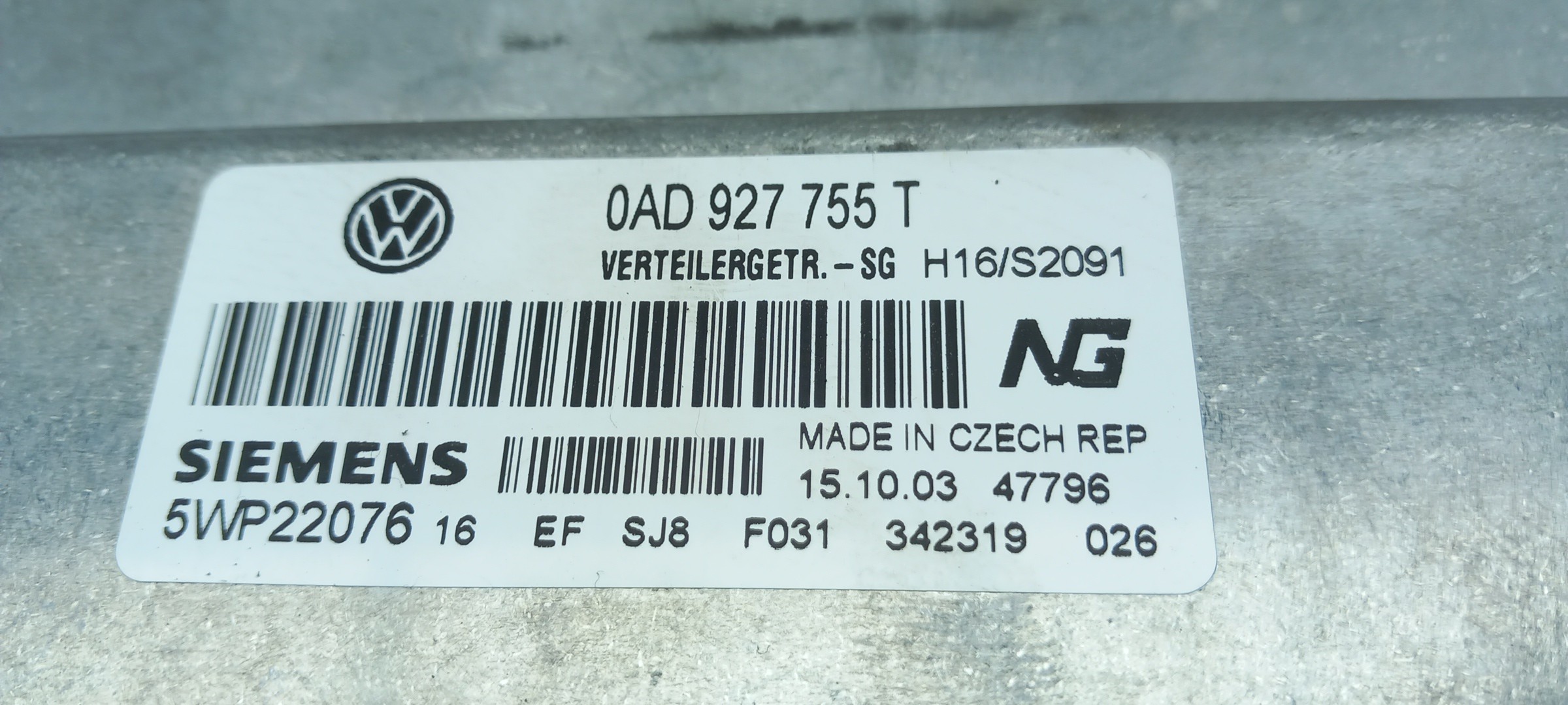 Centralina motor / ECU VOLKSWAGEN Touareg (7L) Imagem-3