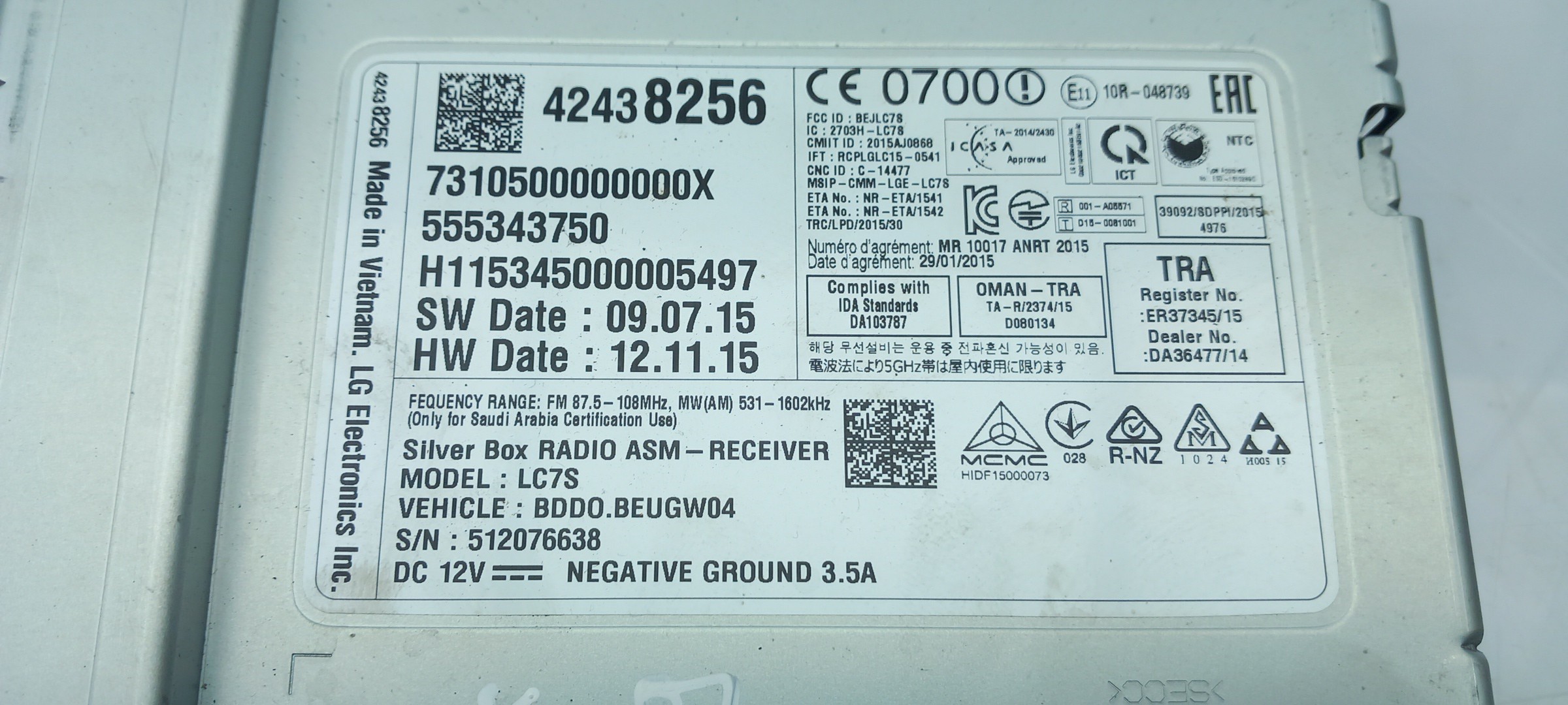 Radio / autorradio OPEL Astra K Imagem-3