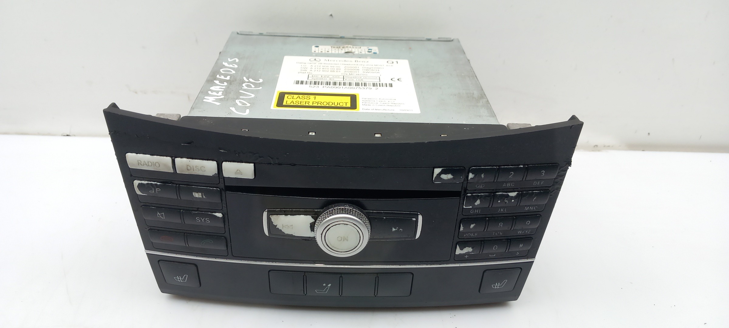 Radio / autorradio MERCEDES-BENZ Classe E (W212) Imagem-0