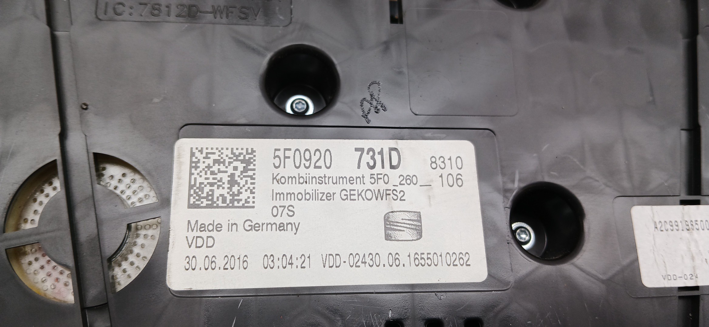 Compteur de vitesse SEAT Leon ST (5F8) Imagem-5