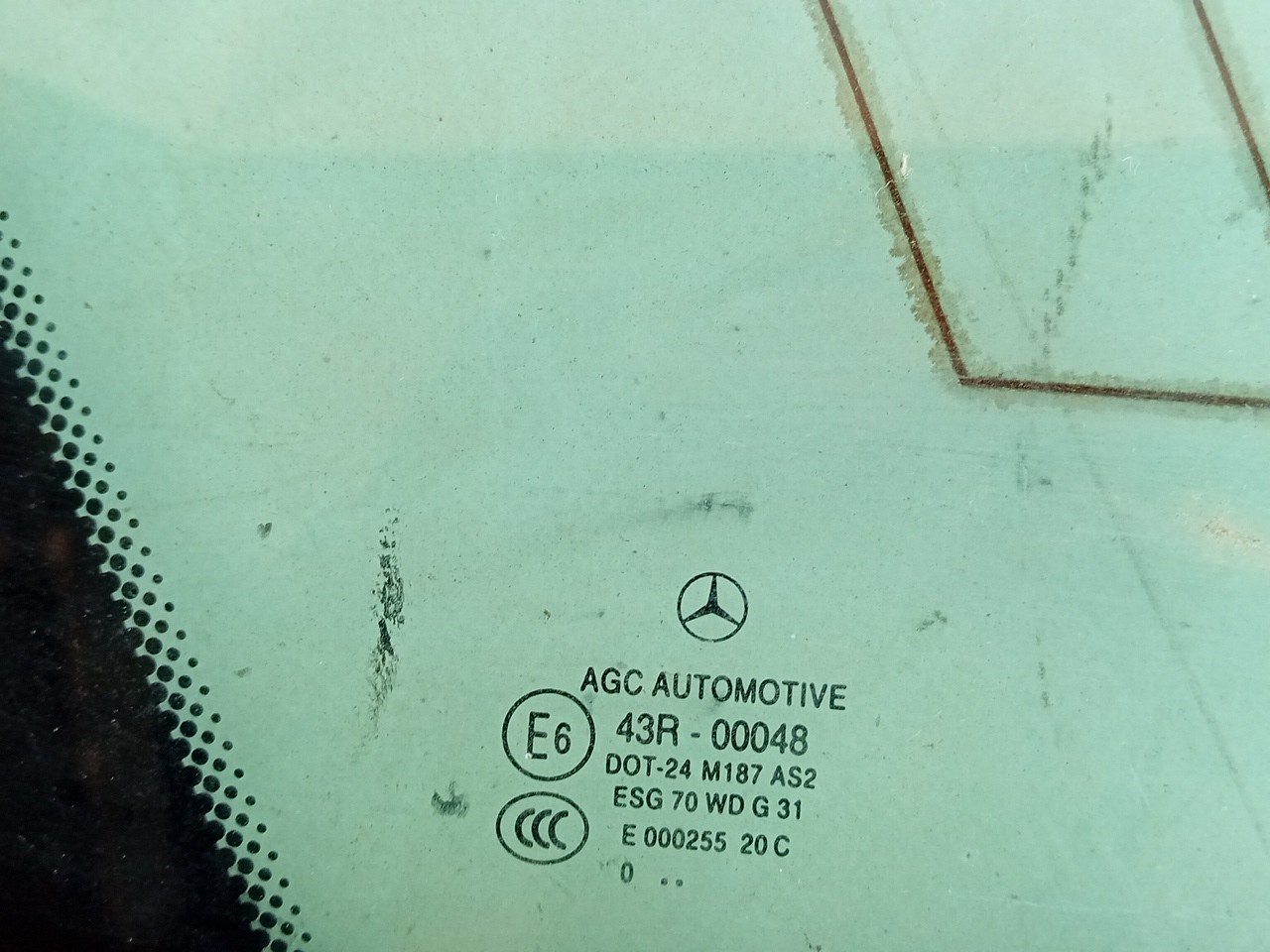Vitre de custode arrière gauche MERCEDES-BENZ Classe C Carrinha (S204) Imagem-1