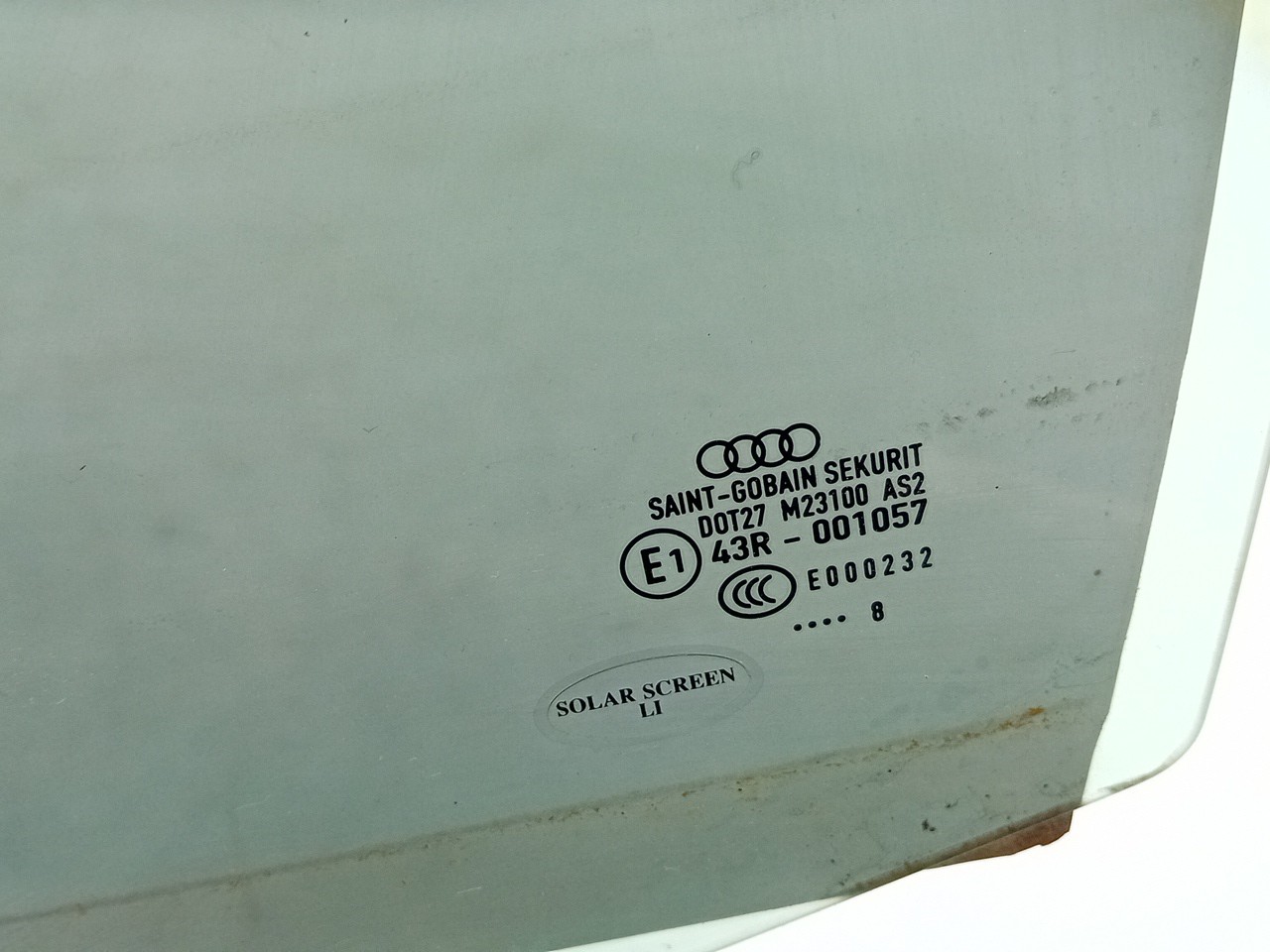 Left rear door glass AUDI A3 (8P1) Imagem-1