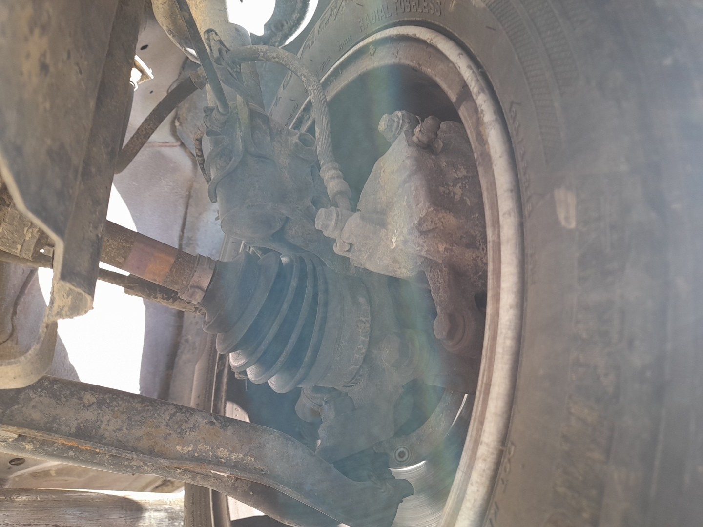 Left front steering knuckle