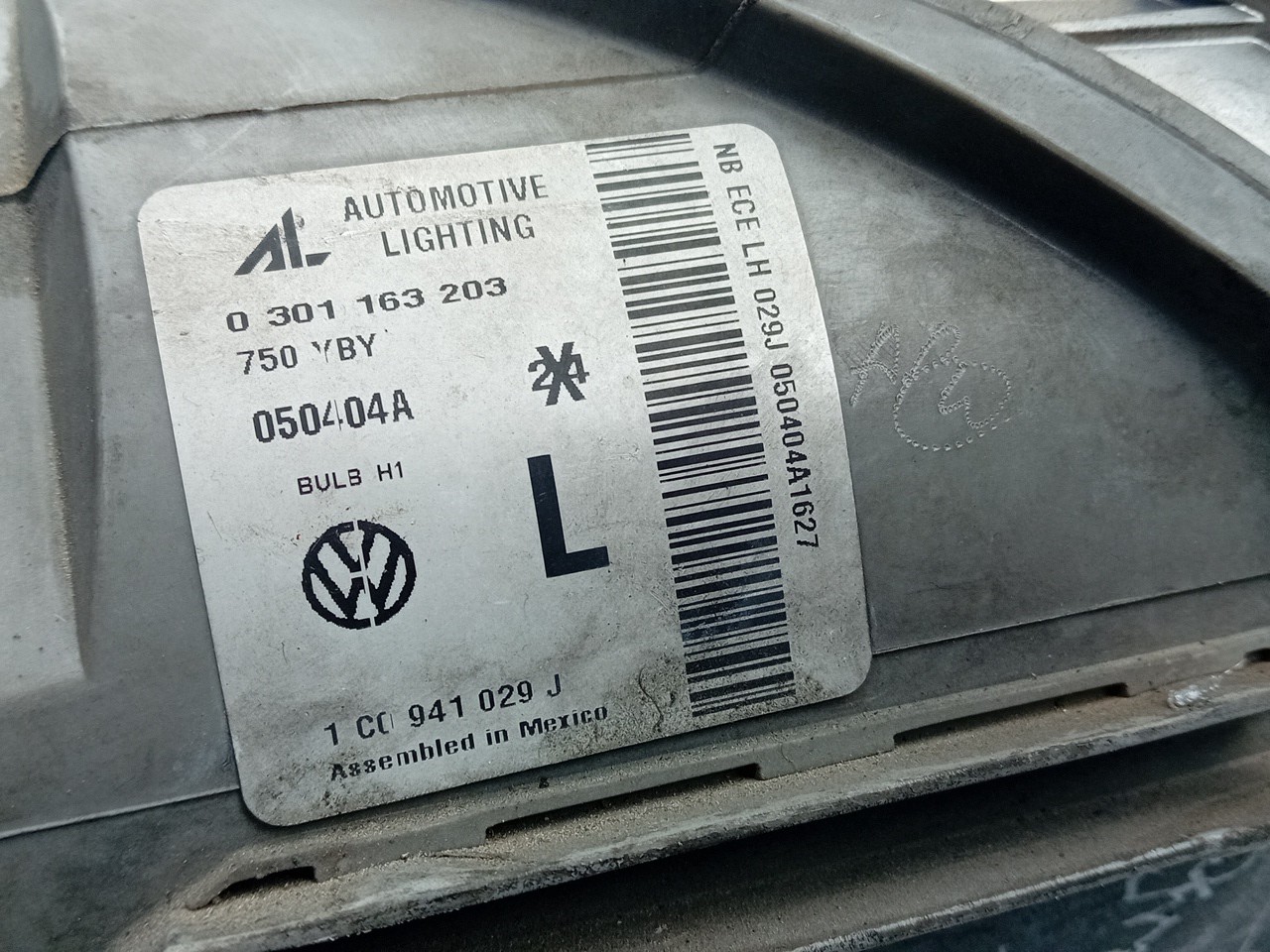 Phare avant gauche VOLKSWAGEN New Beetle (9C1, 1C1) Imagem-5