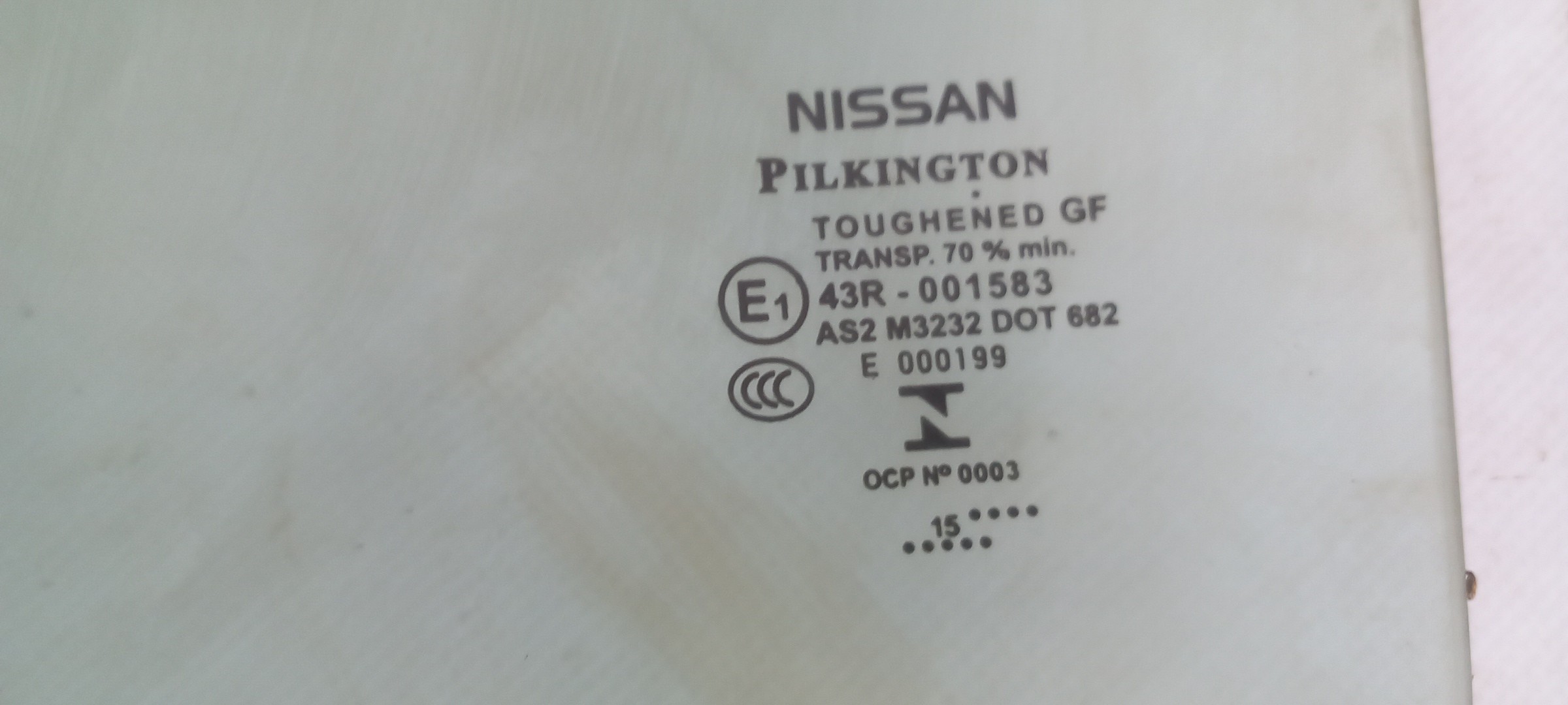 Left rear door glass NISSAN Qashqai II (J11) Imagem-1