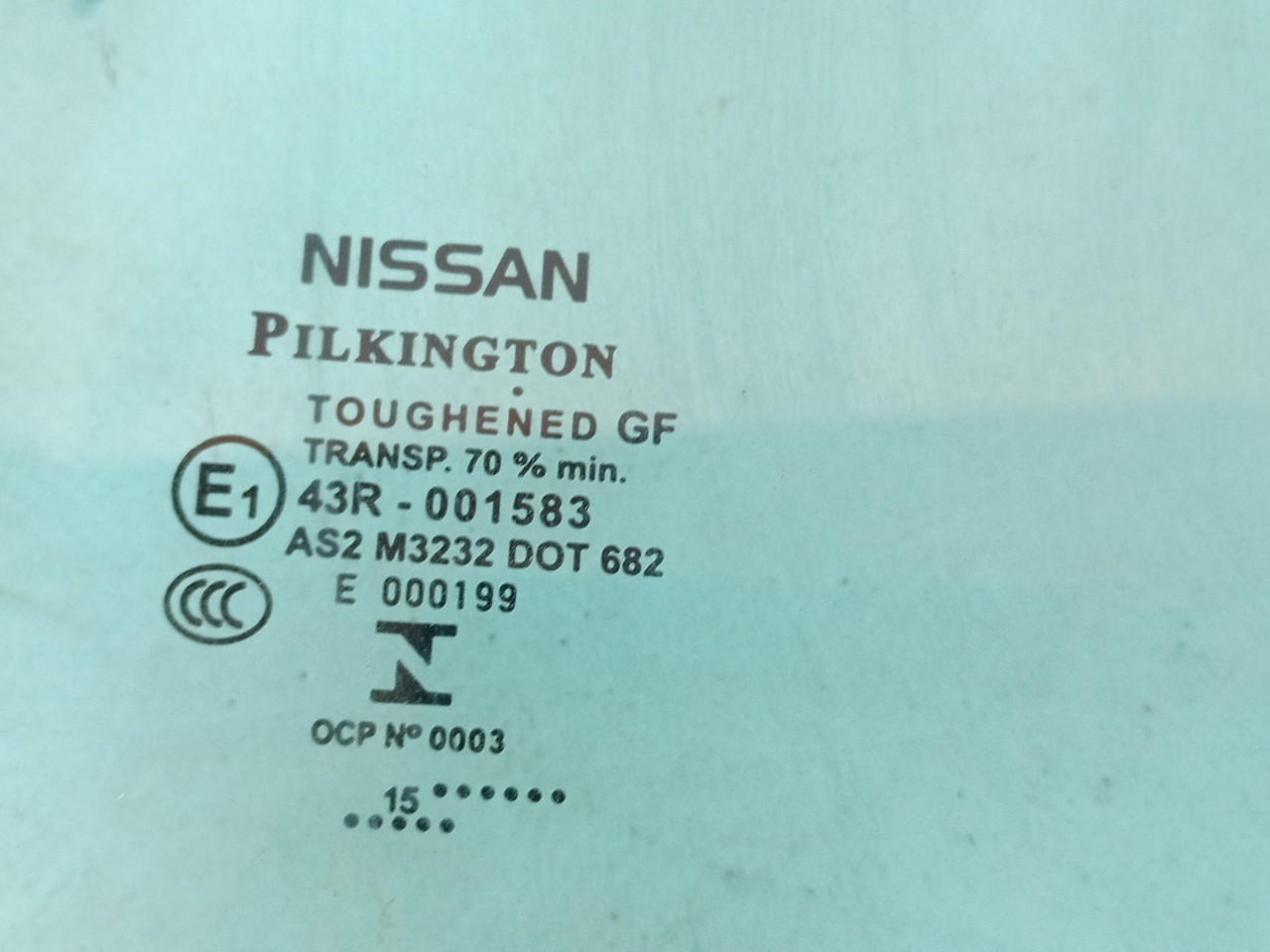 Vitre porte arrière Droite NISSAN Qashqai II (J11) Imagem-1