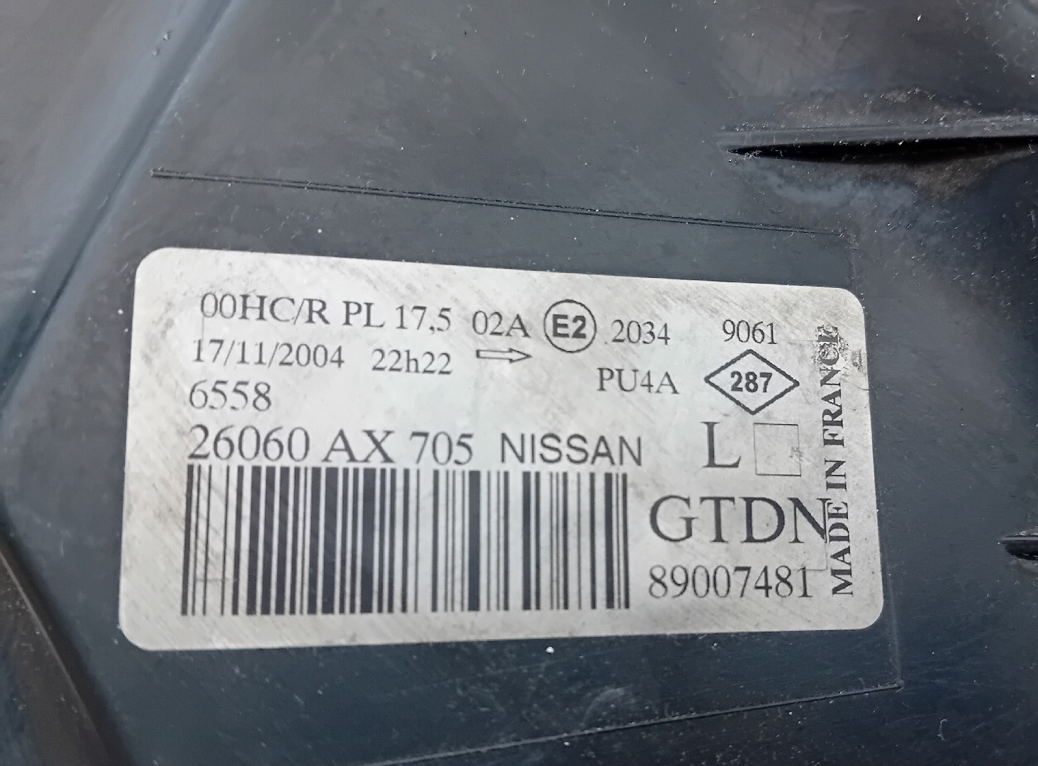 Óptica / faro Izquierdo NISSAN Micra III (K12) Imagem-4