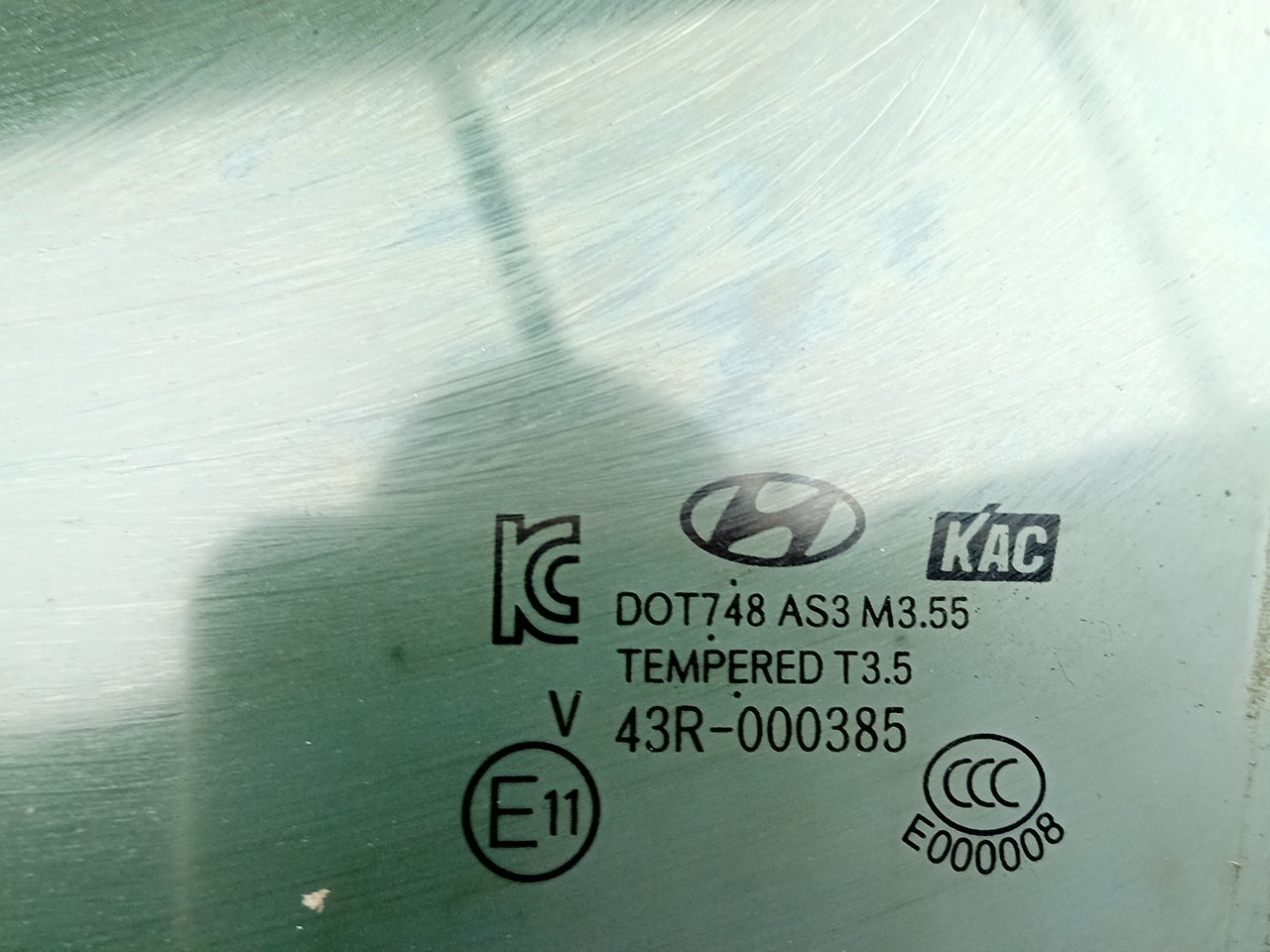 Left rear door glass HYUNDAI i40 (VF) Imagem-1