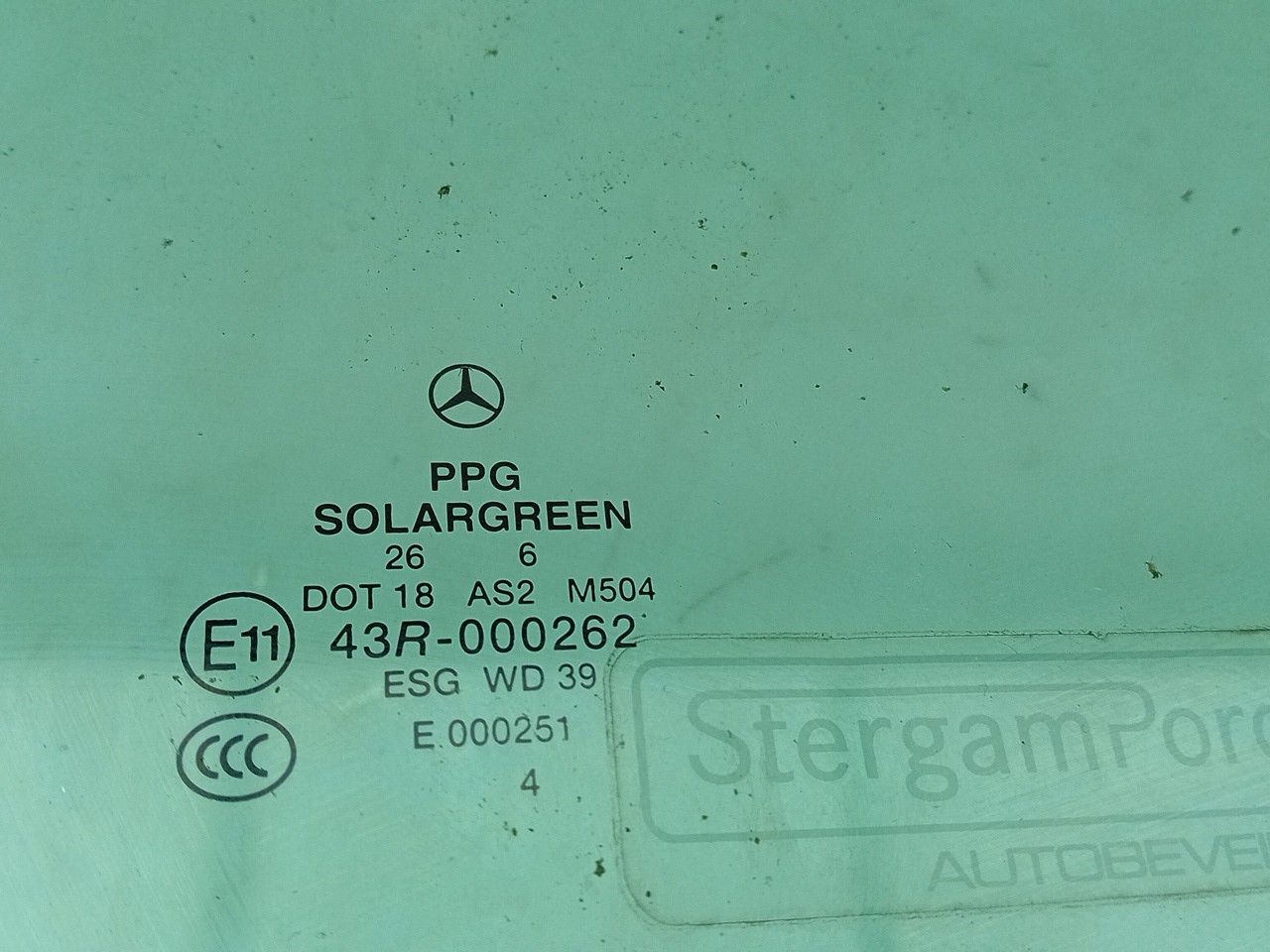 Vidrio puerta Delantero Derecho MERCEDES-BENZ Classe R (W251, V251) Imagem-1