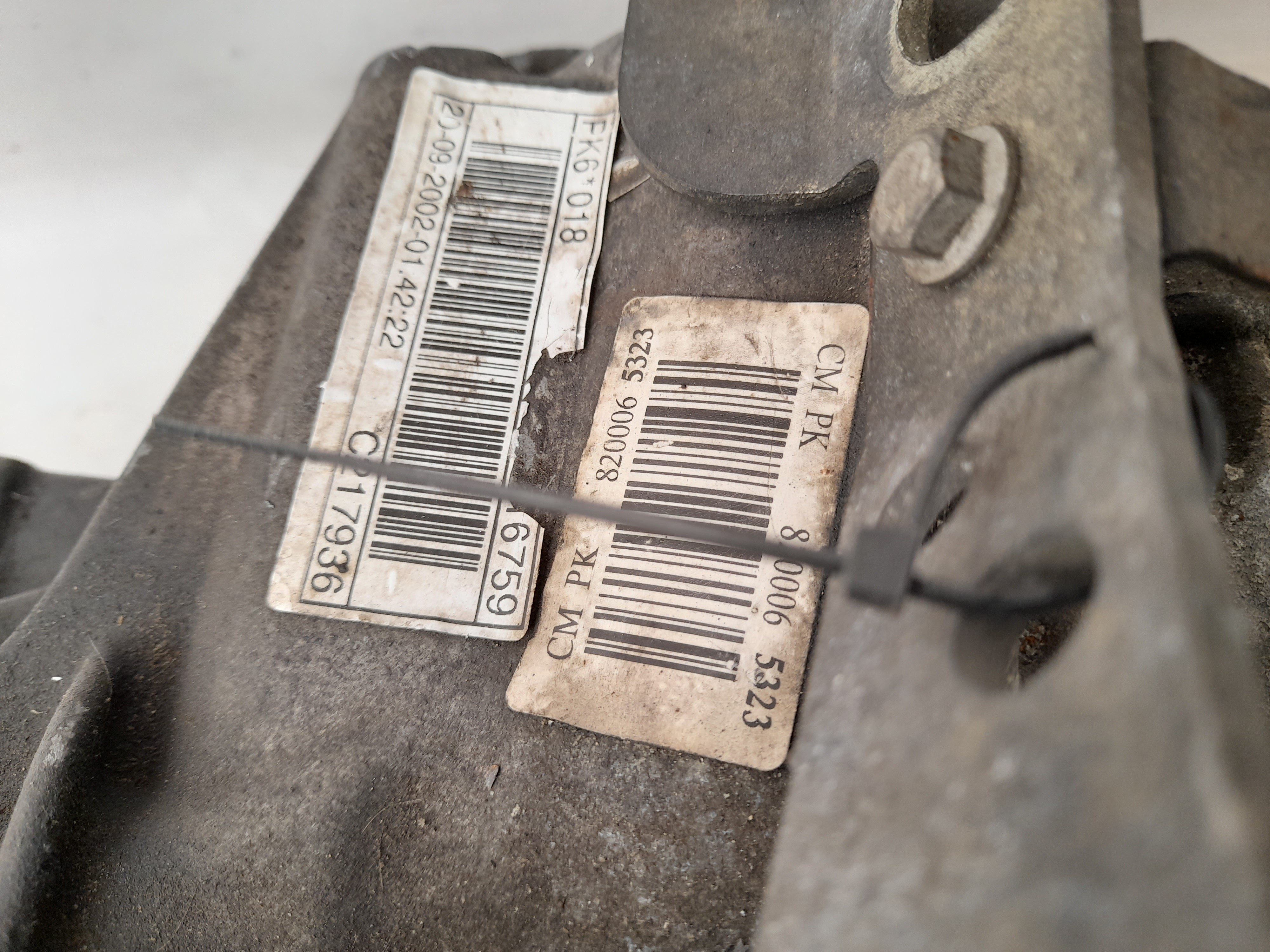 Caja de cambios manual RENAULT Laguna II (BG0/1_) Imagem-2