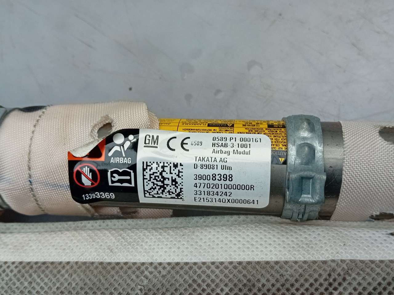 Airbag Cortina Derecho OPEL Astra K Imagem-2