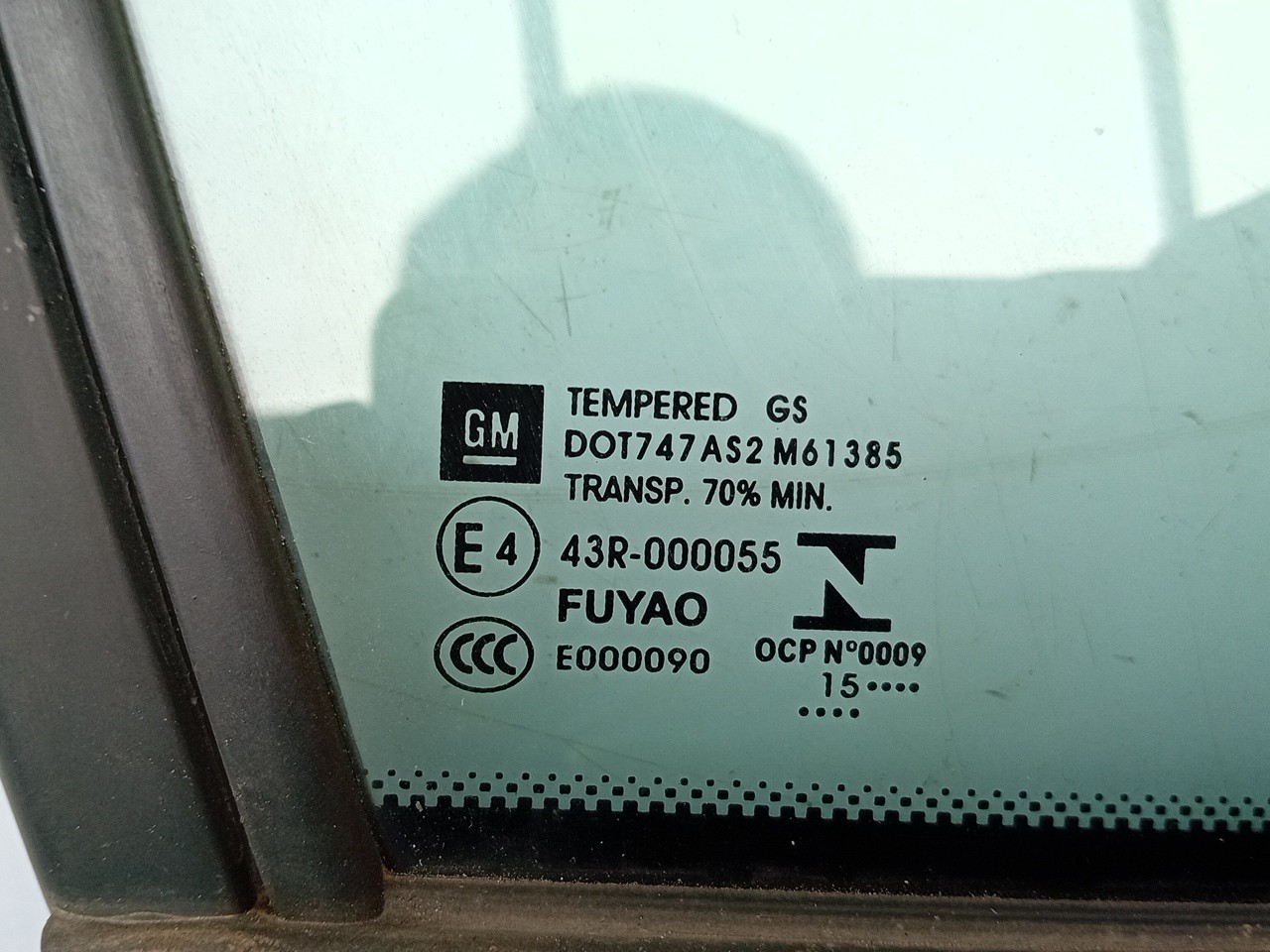 Vidrio triangular Delantero Derecho OPEL Astra K Imagem-3