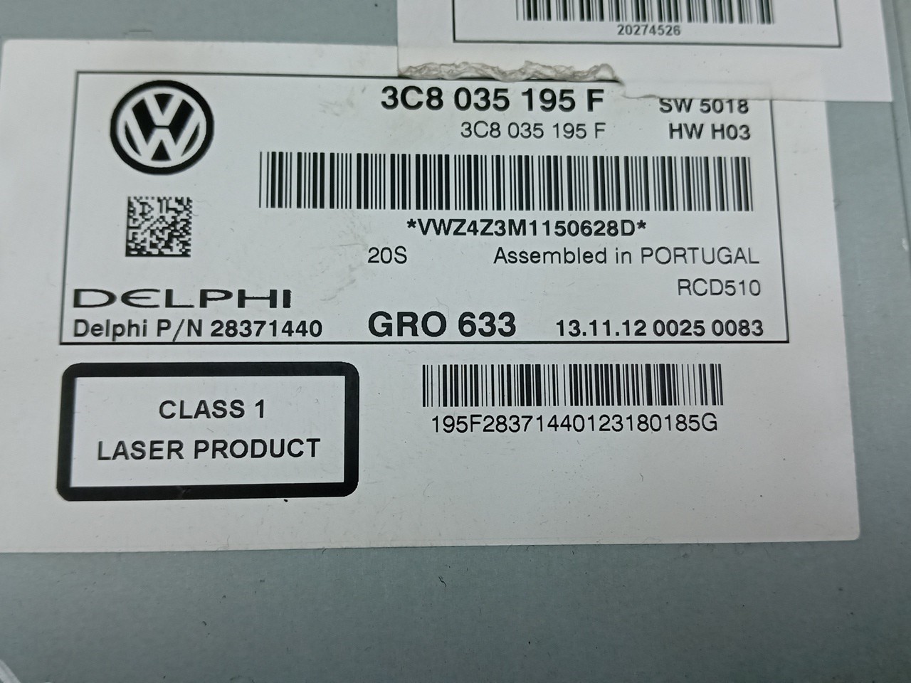 Car radio VOLKSWAGEN Passat Variant (365) Imagem-3