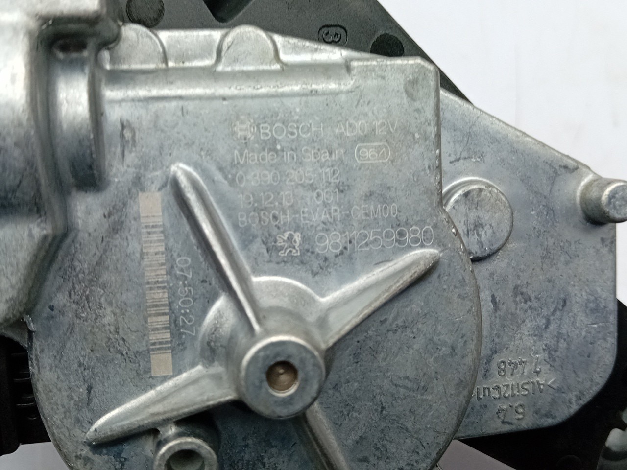 Rear Wiper Motor CITROËN C3 III (SX) Imagem-3