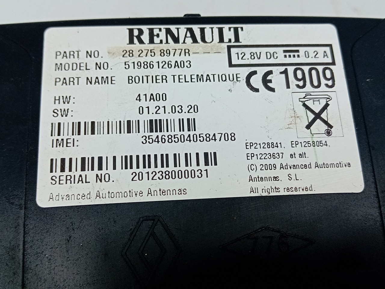 Módulo genérico RENAULT Captur (J5_) Imagem-2