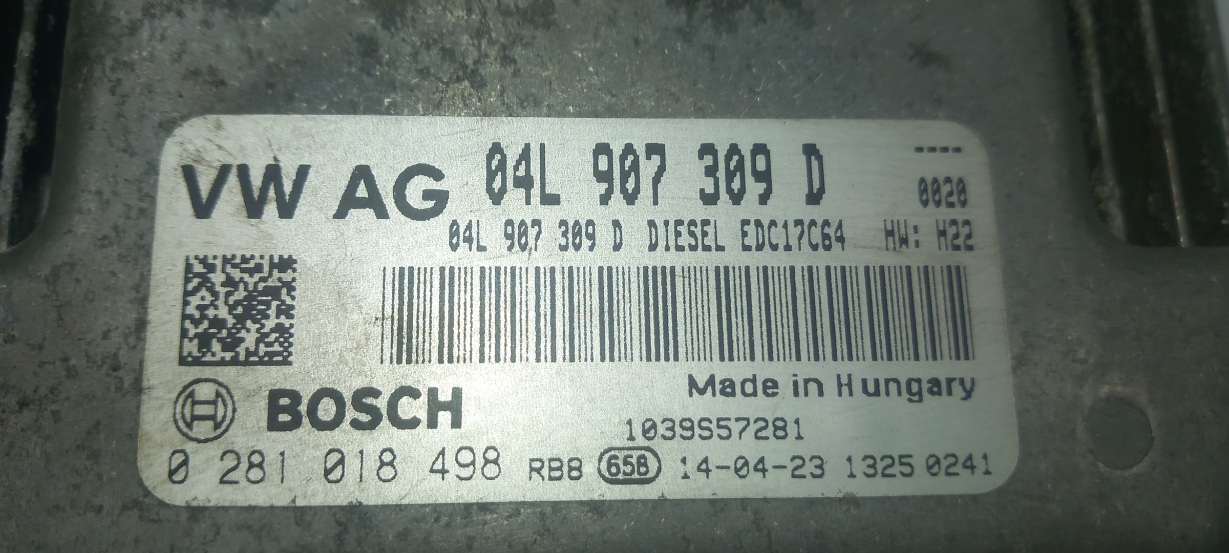 Centralita motor / ECU VOLKSWAGEN Golf VII Variant (BA5, BV5) Imagem-3