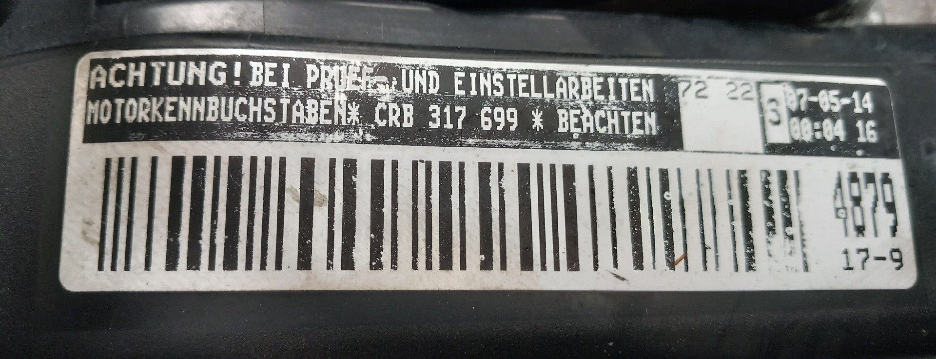 Motor completo VOLKSWAGEN Golf VII Variant (BA5, BV5) Imagem-5