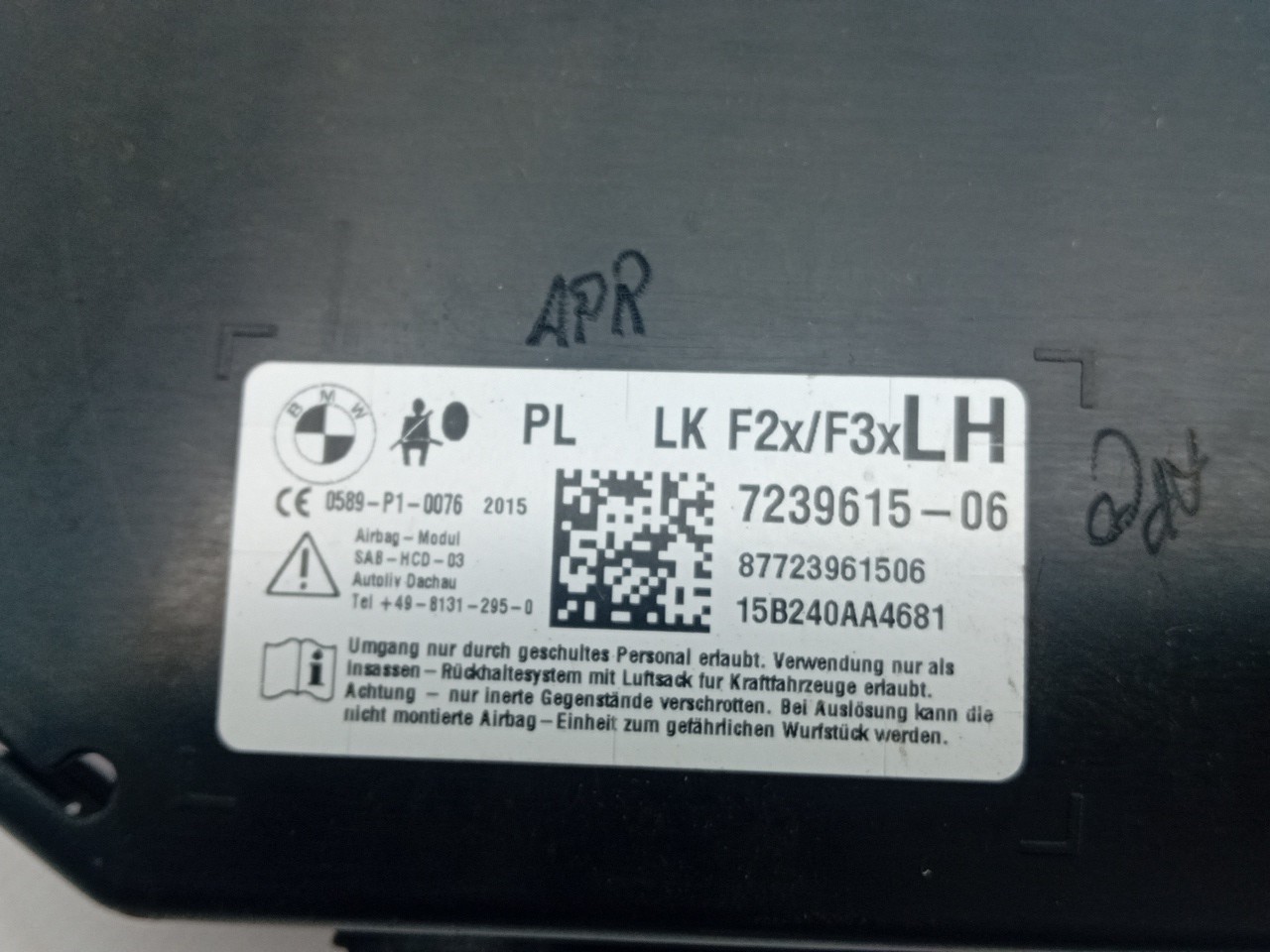 Airbag banco esquerdo BMW 1 (F20) Imagem-3