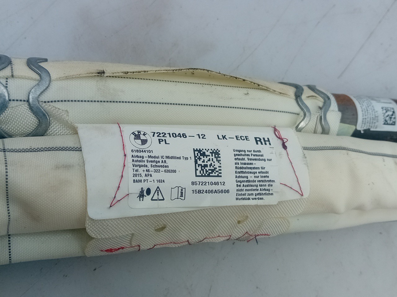 Airbag Rideau Droite BMW 1 (F20) Imagem-2