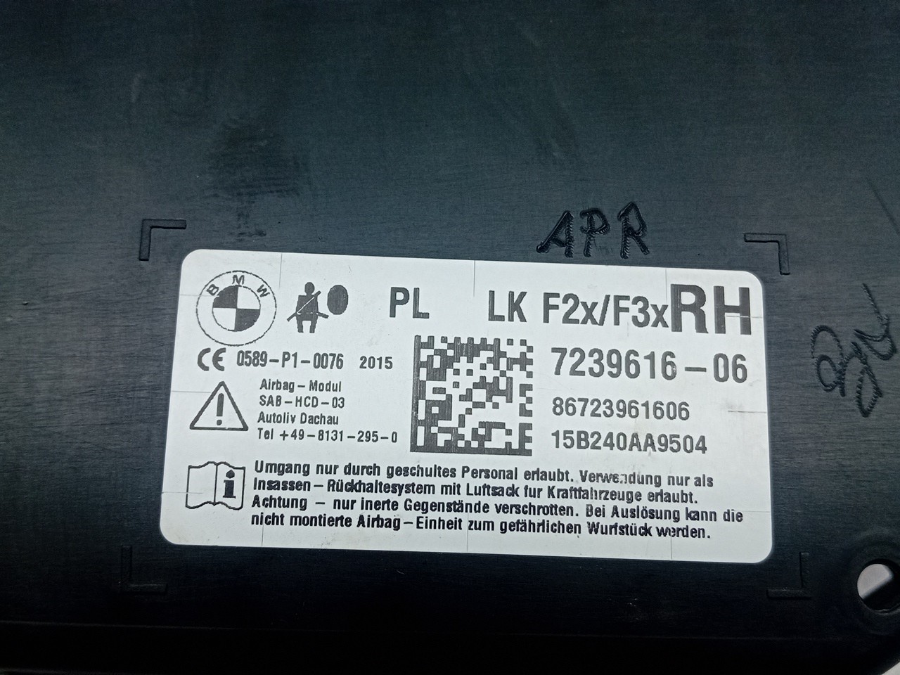 Airbag banco direito BMW 1 (F20) Imagem-3