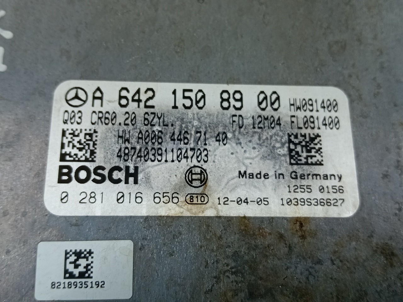 Calculateur /  Unité de contrôle moteur MERCEDES-BENZ Classe M (W166) Imagem-3