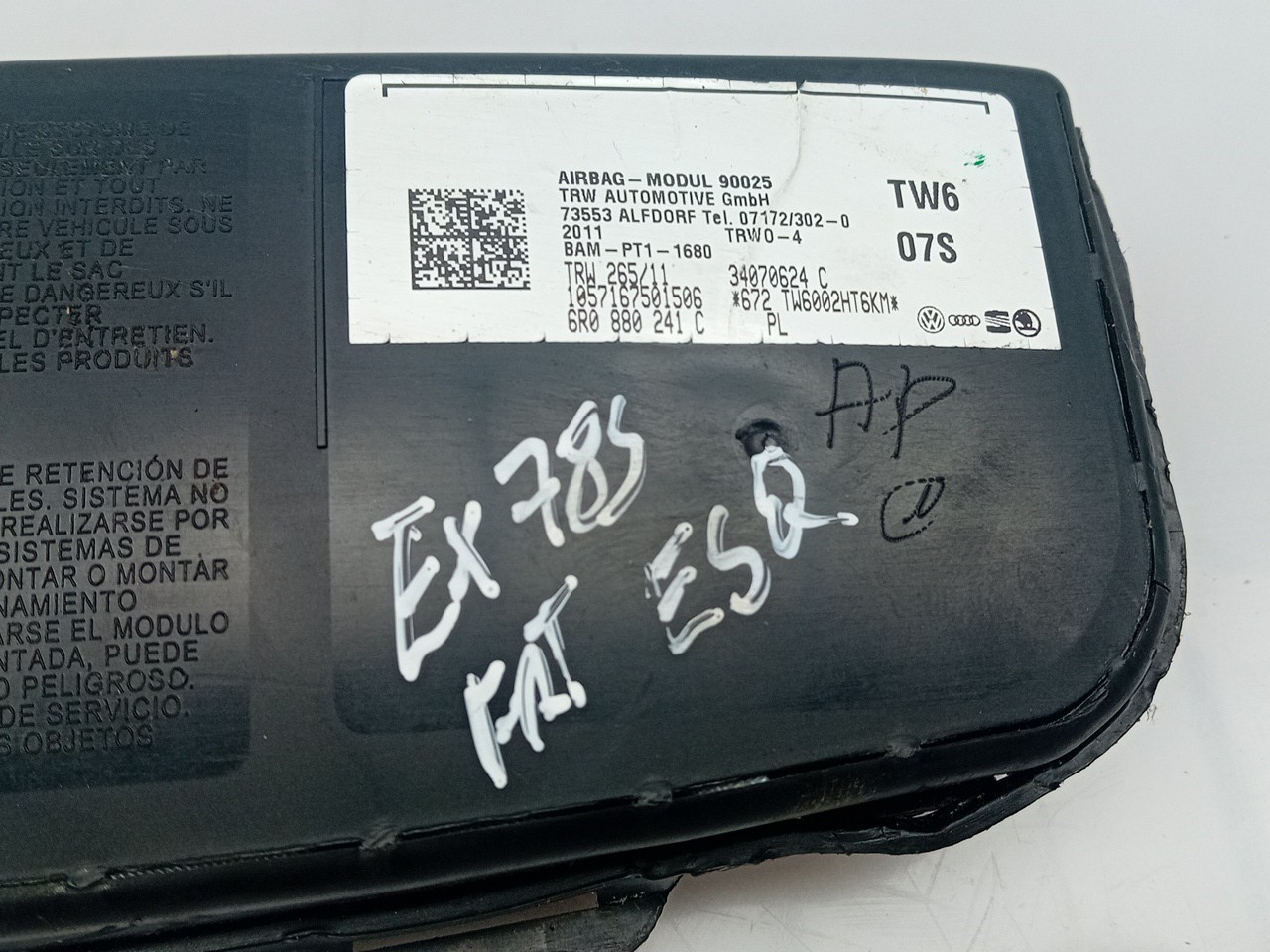 Airbag Izquierdo SEAT Ibiza IV SportCoupe (6J1, 6P5) Imagem-2
