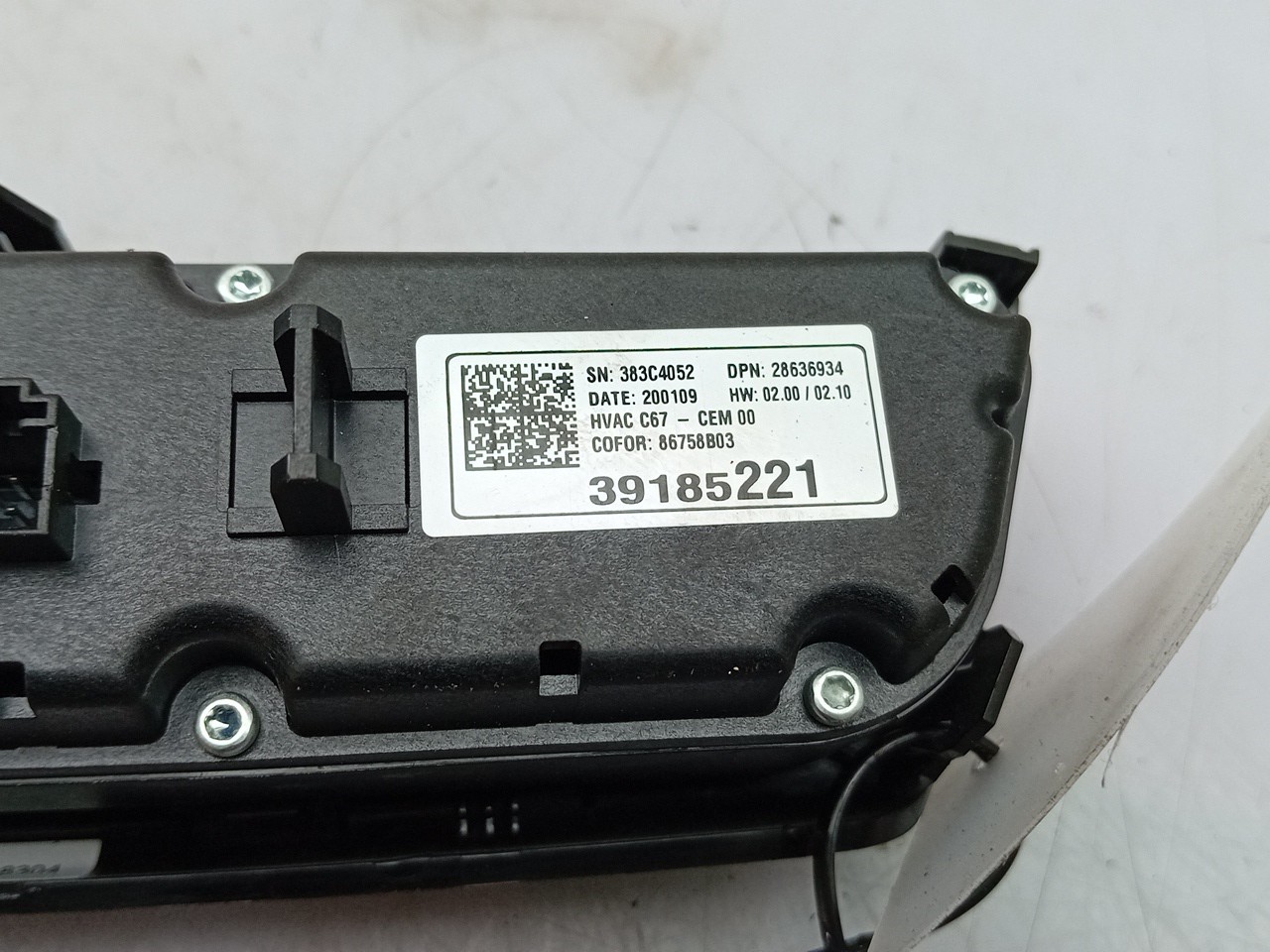 Botão / interruptor do AC OPEL Corsa F Imagem-3