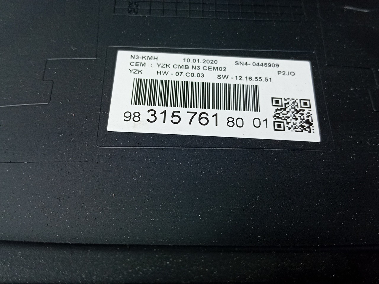 Instrument cluster OPEL Corsa F Imagem-6