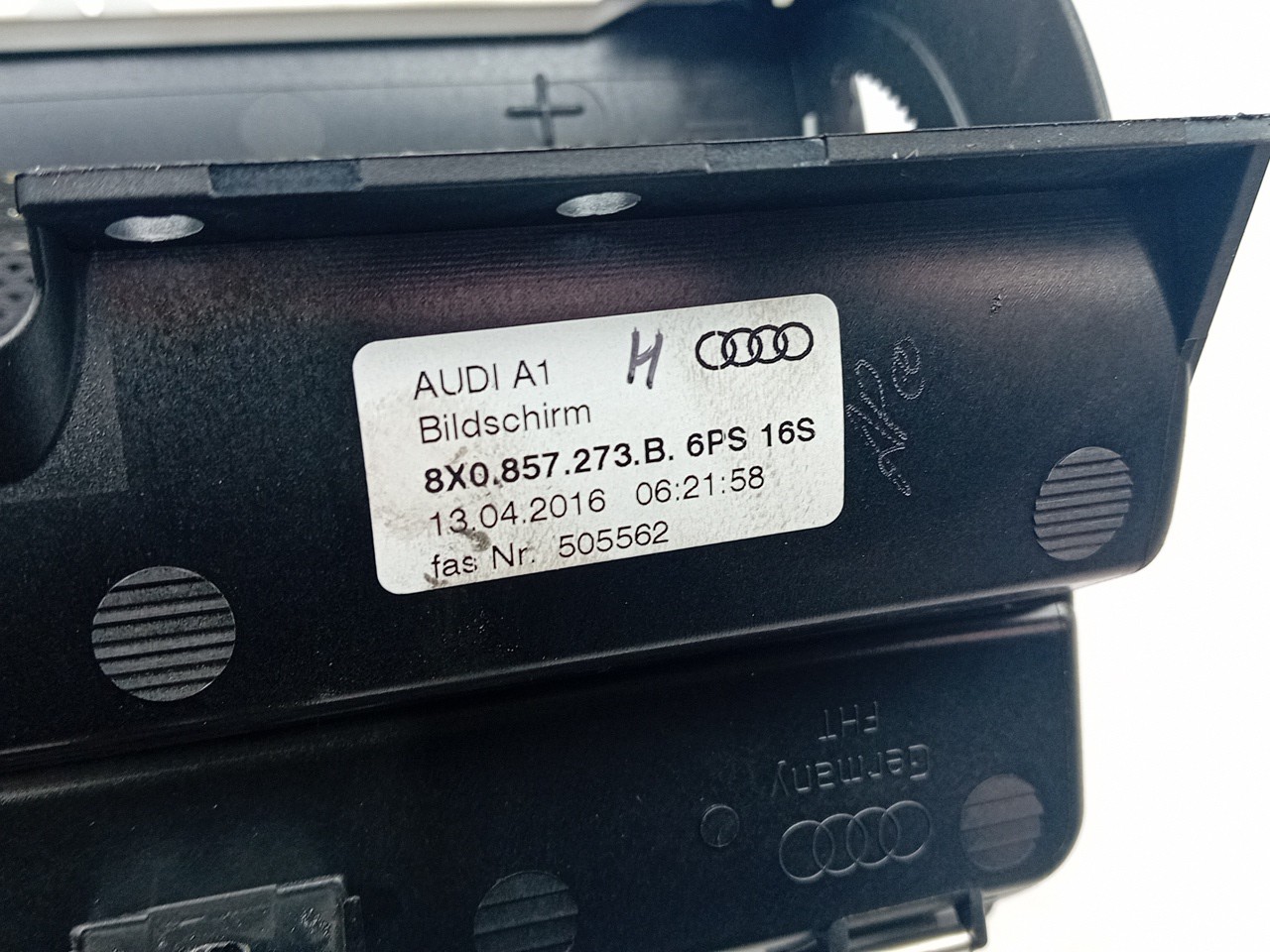 Display / schermo informazioni AUDI A1 Sportback (8XA, 8XF) Imagem-5
