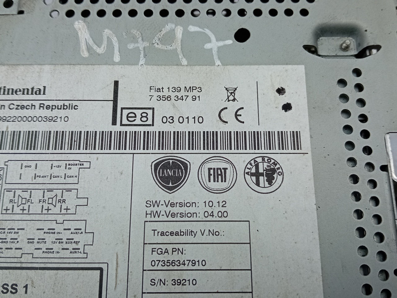 Radio / Autoradio FIAT Panda (312_, 319_) Imagem-6