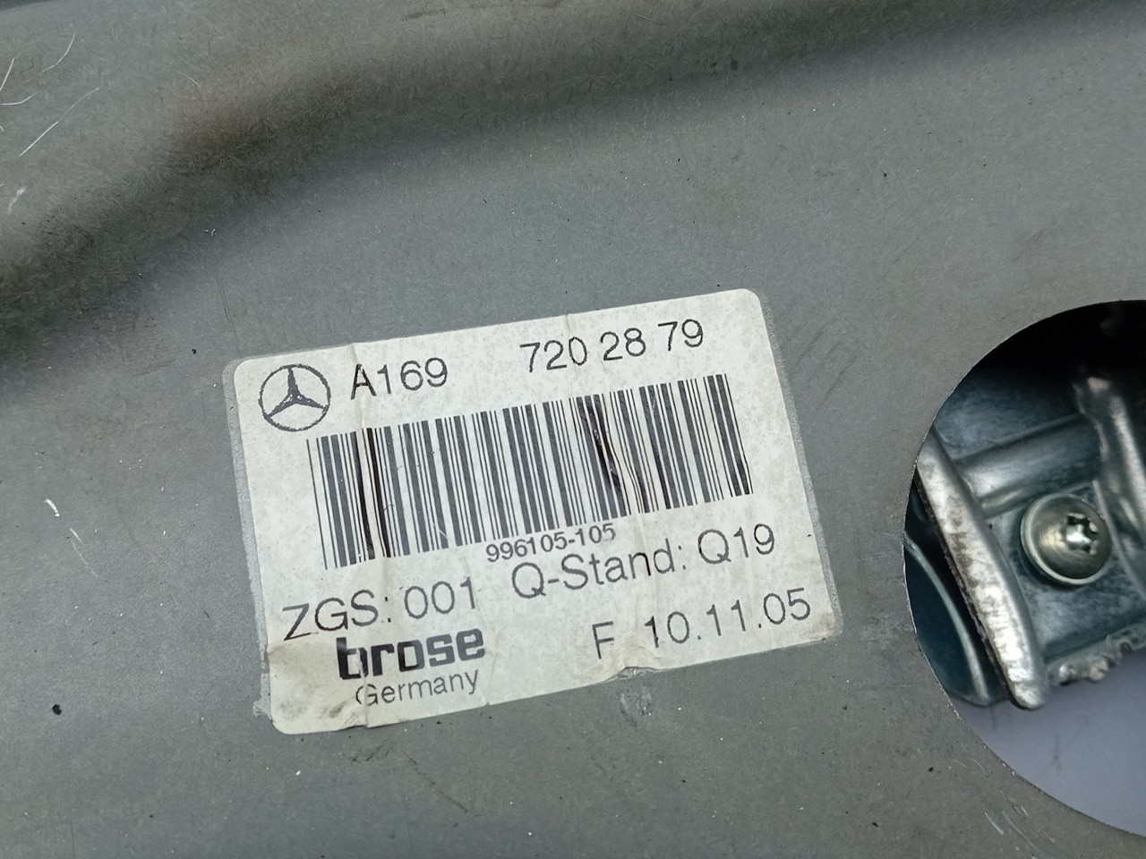 Lève-vitre avant Droite MERCEDES-BENZ Classe B (W245) Imagem-2