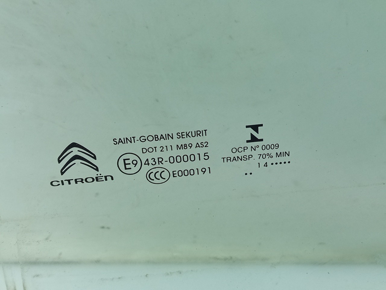 Vidro porta trás esquerdo CITROËN C4 Grand Picasso II (DA_, DE_) Imagem-1
