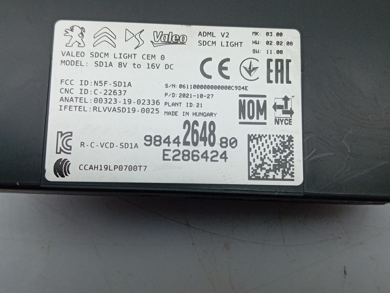 Módulo confort CITROËN C4 III Imagem-3